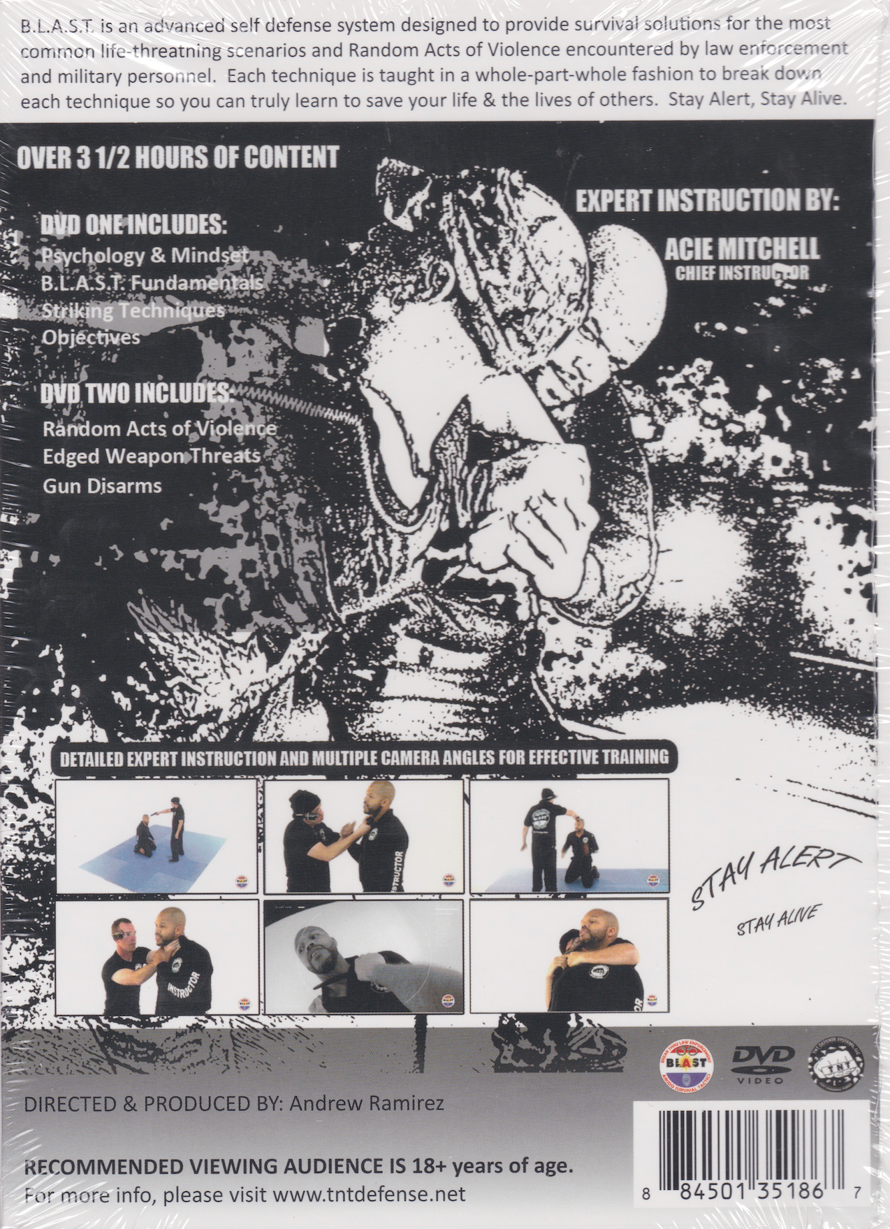 B.L.A.S.T. Break-Thru Law Enforcement Aikido Survival Tactics Instructional 2 DVD Set with Acie Mitchell