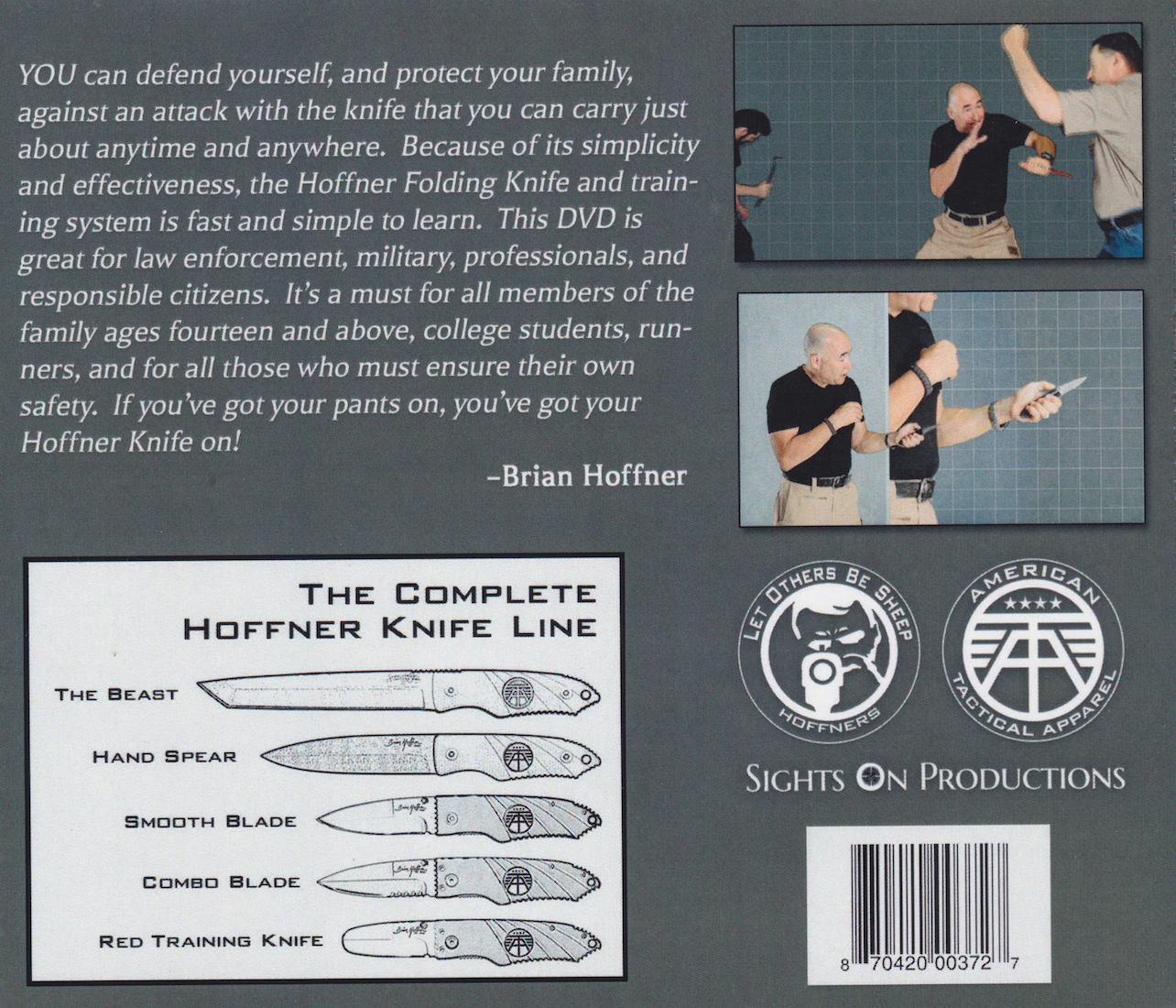 Defensive Folding Knife Training DVD by Brian Hoffner