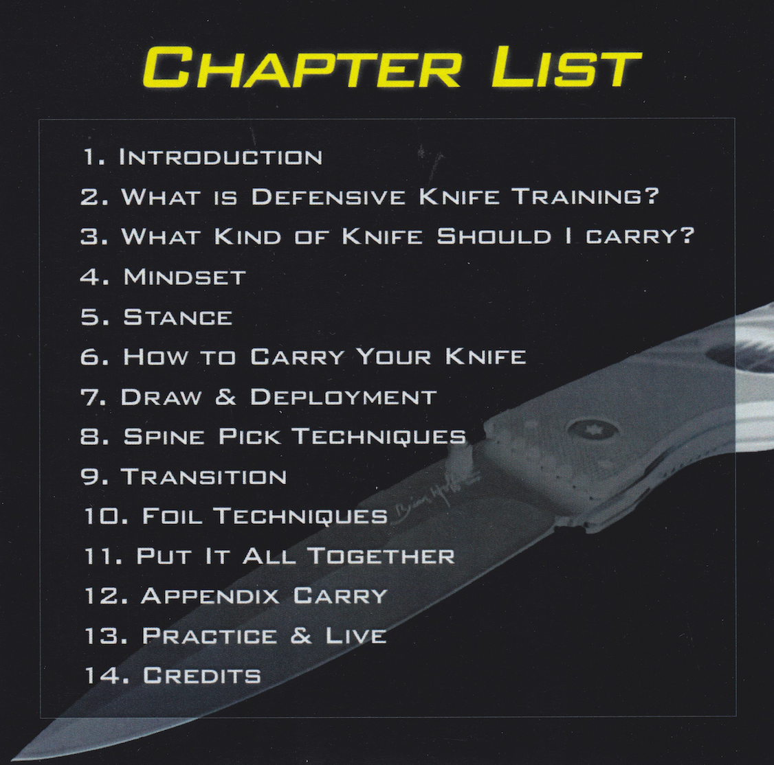 Defensive Folding Knife Training DVD by Brian Hoffner