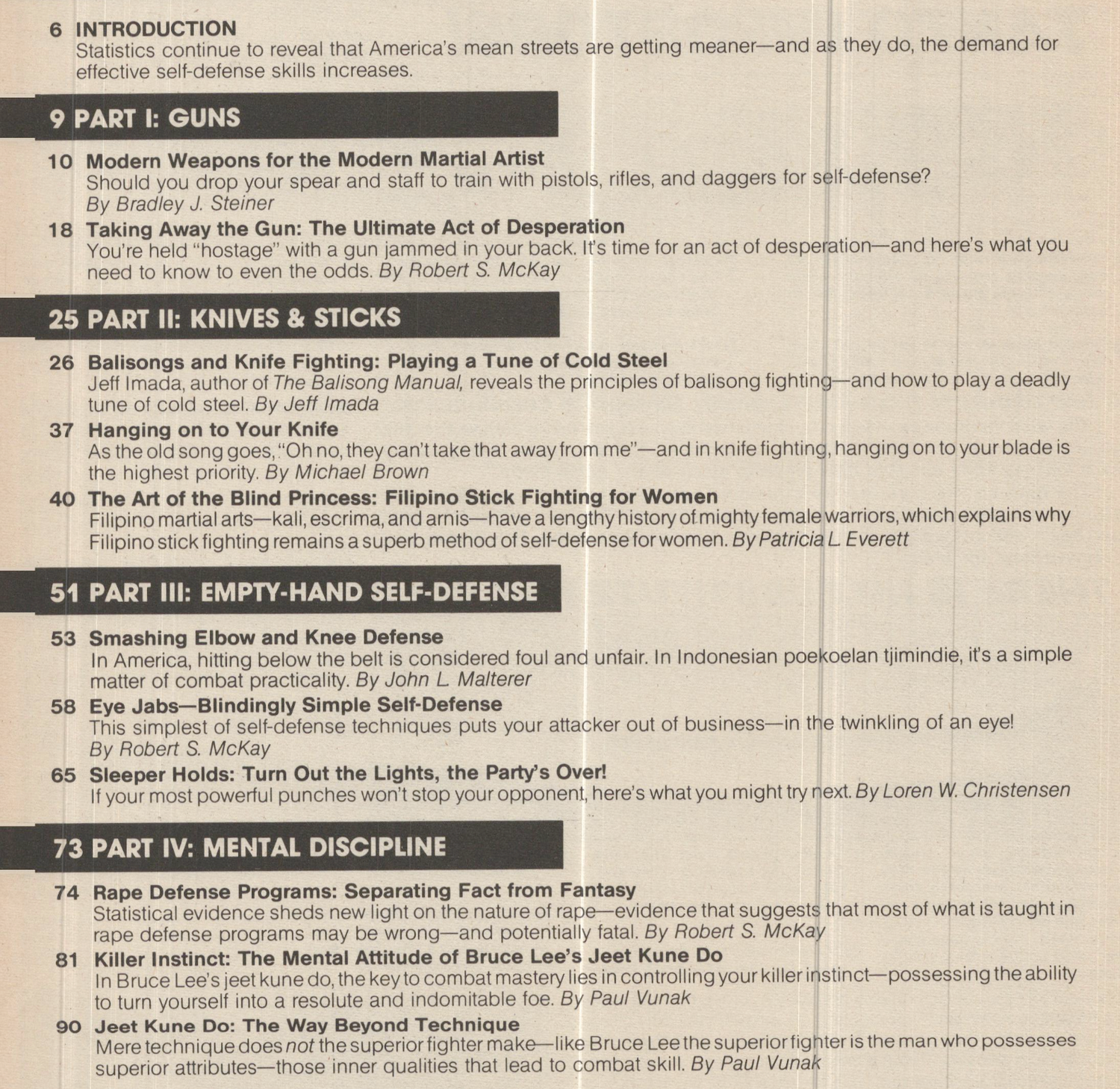 The Masters Guide to Street Survival & Self-Defense Magazine (E-Book)