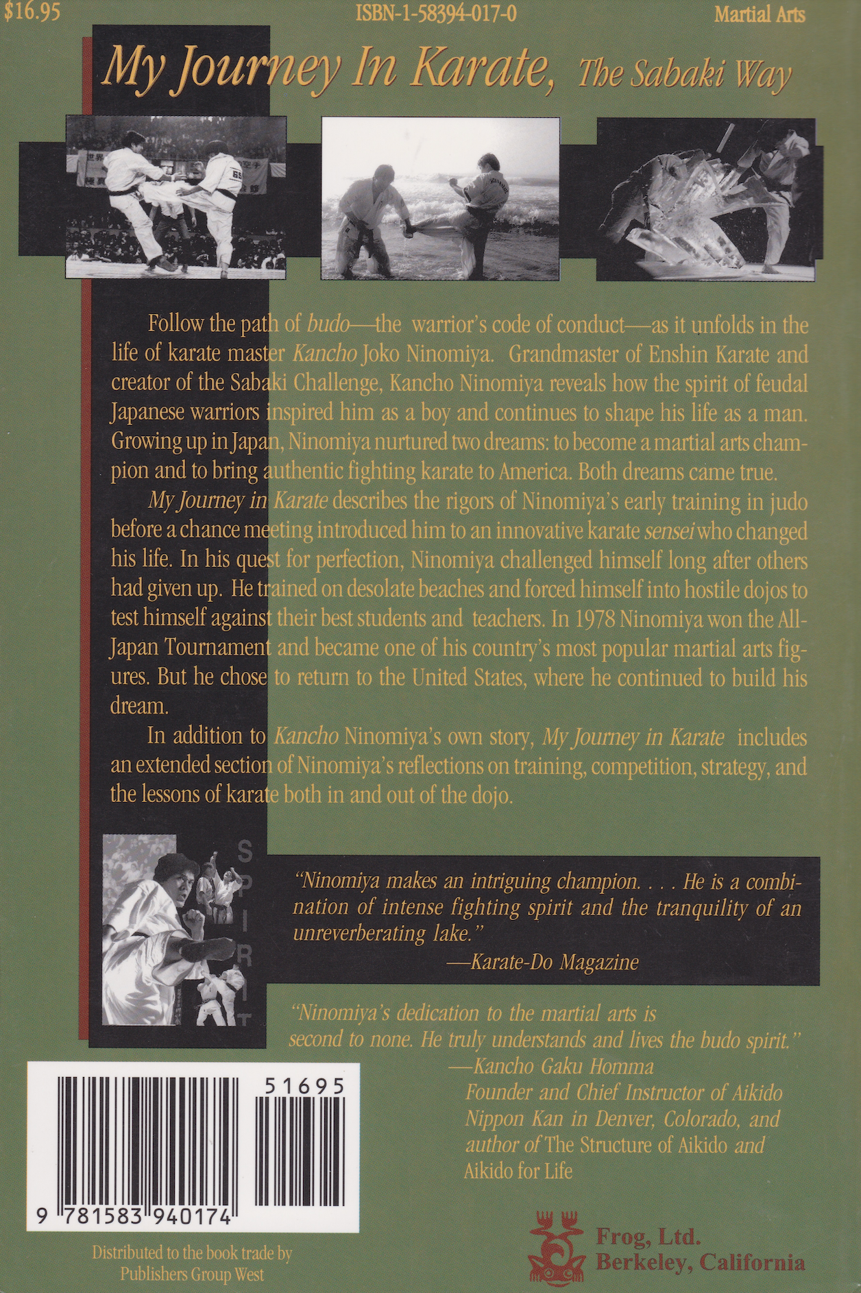 My Journey in Karate: The Sabaki Way Book by Joko Ninomiya (Preowned)