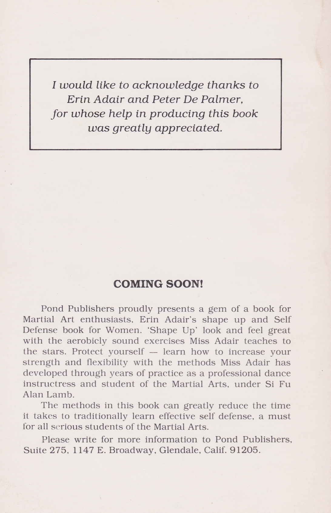 Wing Chun Kung Fu Instructors Manual Book 1 by Alan Lamb (SIGNED) (Preowned)