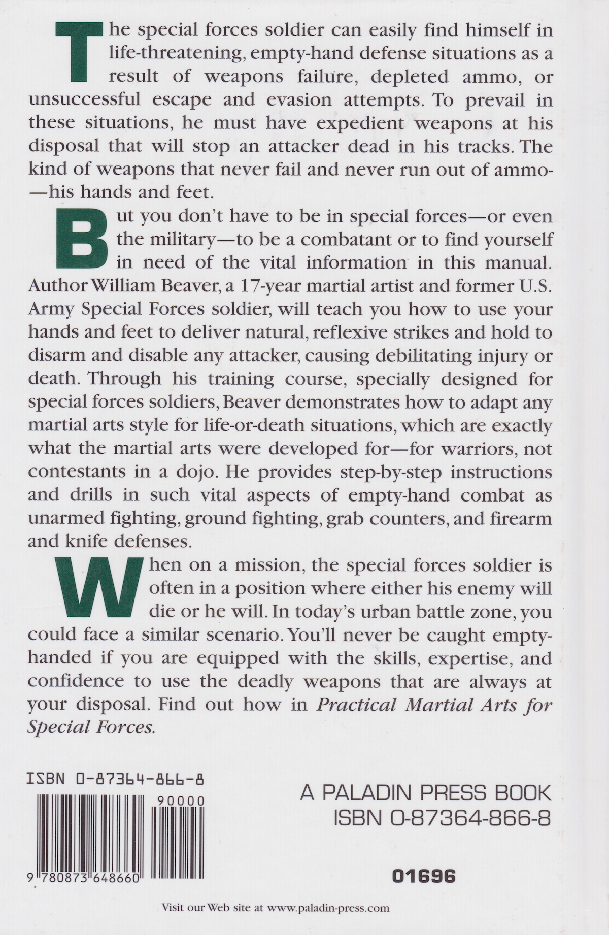 Practical Martial Arts for Special Forces Book by William Beaver (Hardcover) (Preowned)