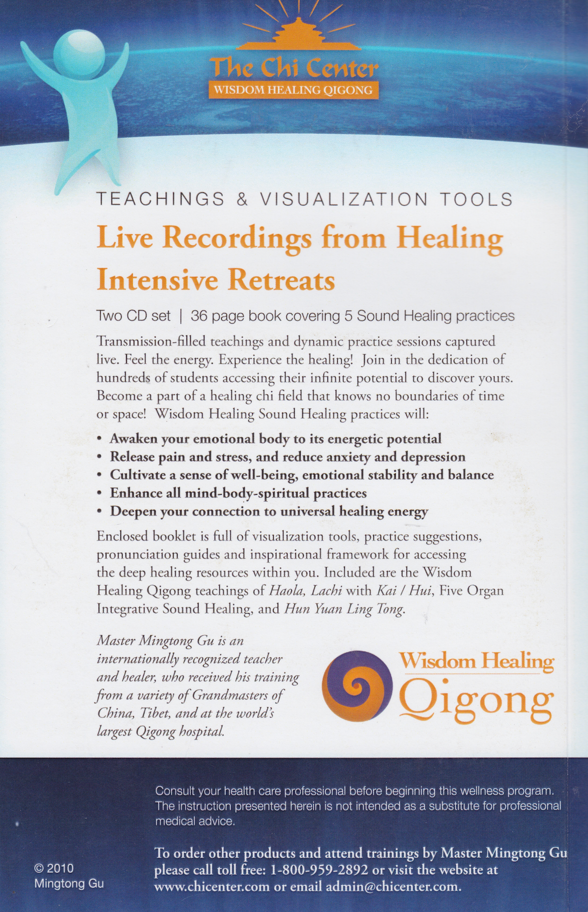 Sound Healing Technologies Book & 2 CD Set by Mingtong Gu