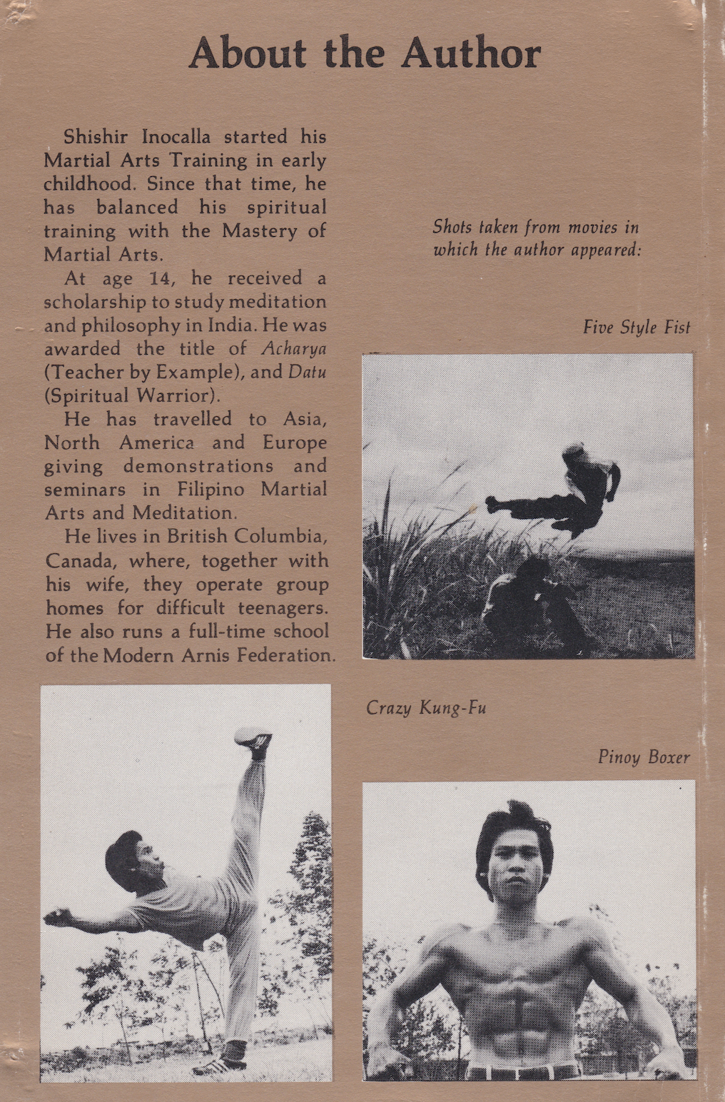 Veintenueve Balisong Filipino Knife Fighting Book by Shishir Inocalla (SIGNED) (Preowned)