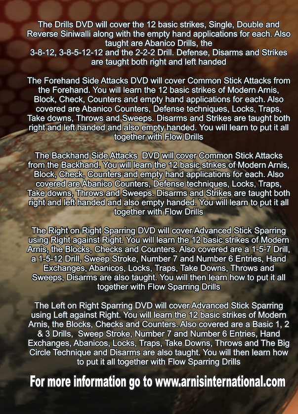 Modern Arnis 5 DVD Set by Bruce Chiu