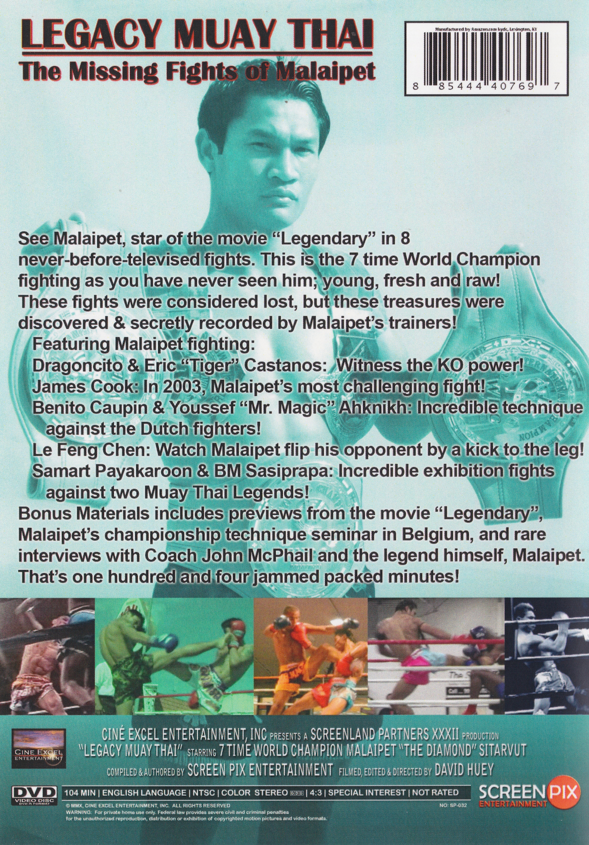 Legacy Muay Thai: The Missing Fights of Malaipet DVD