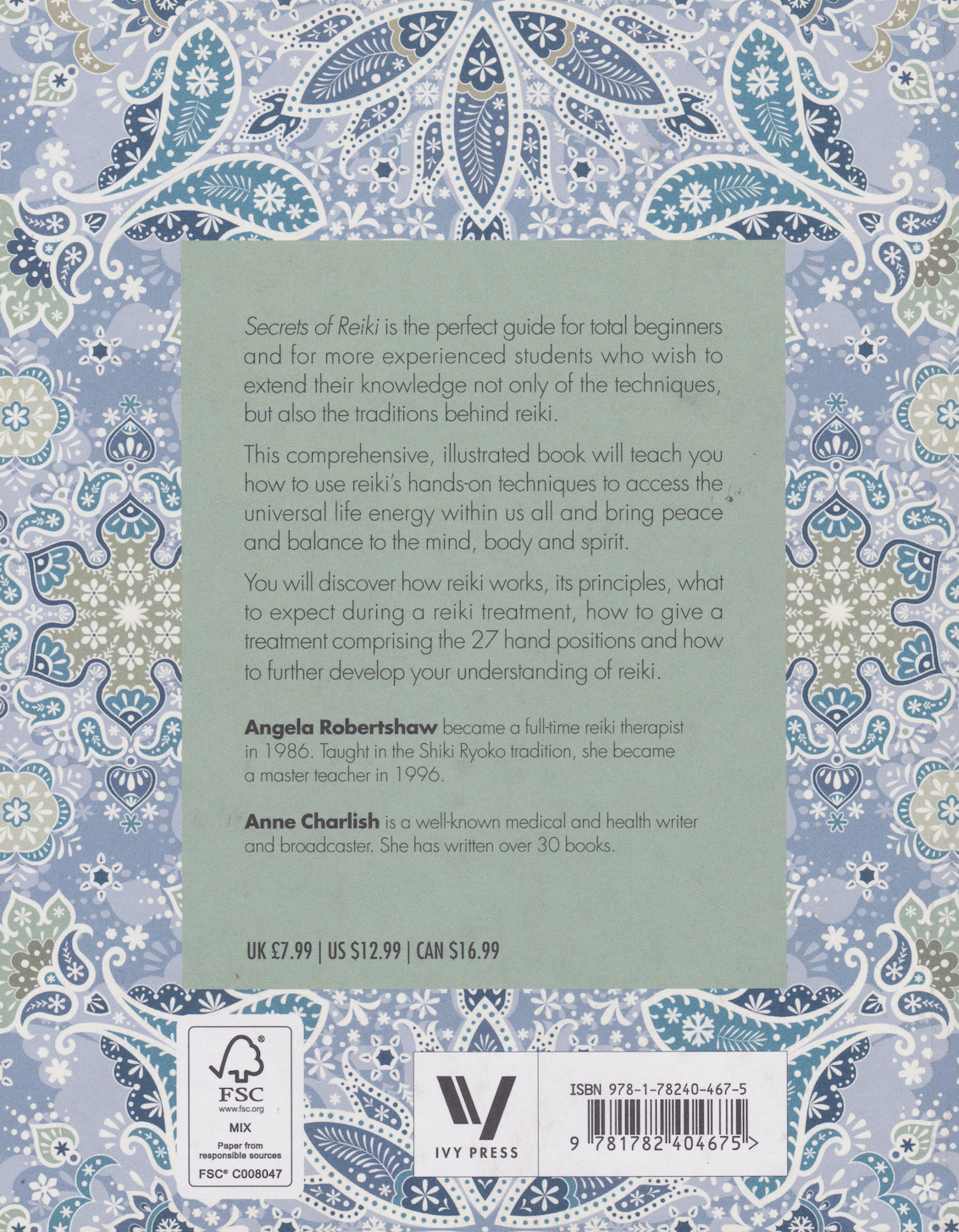 Secrets of Reiki Book by Anne Charlish & Angela Robertshaw