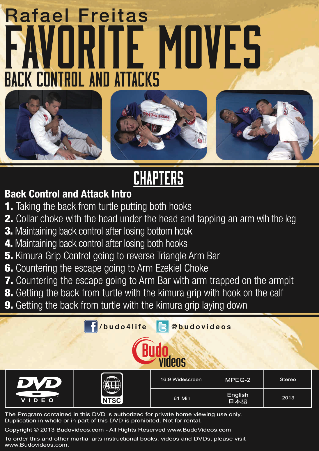 Rafael Freitas Favorite Moves: Back Control & Attacks DVD