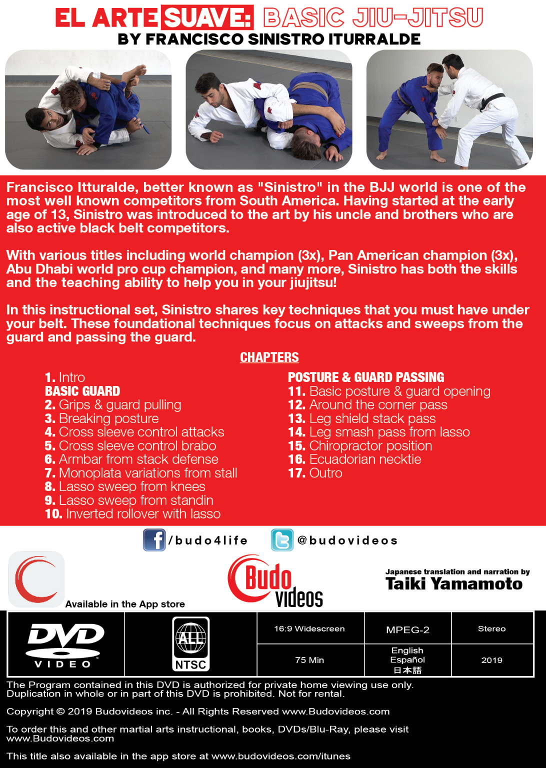 El Arte Suave: Basic Jiu-Jitsu DVD by Francisco Sinistro Iturralde