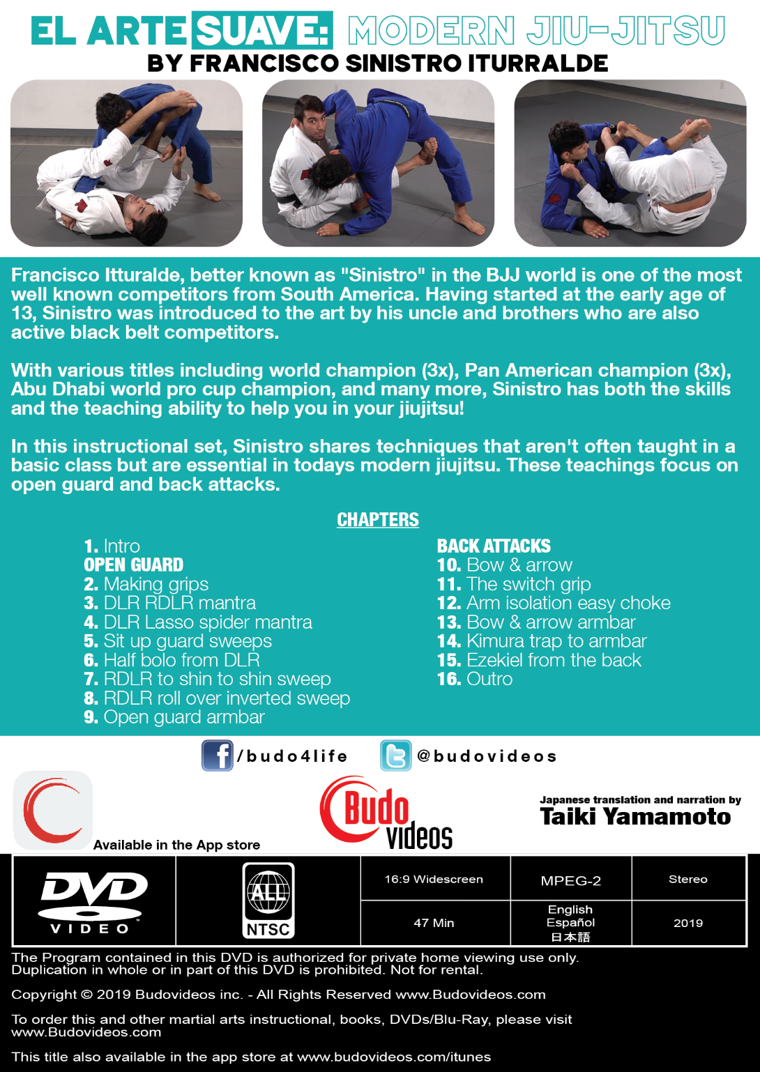 El Arte Suave: Modern Jiu-Jitsu DVD by Francisco Sinistro Iturralde
