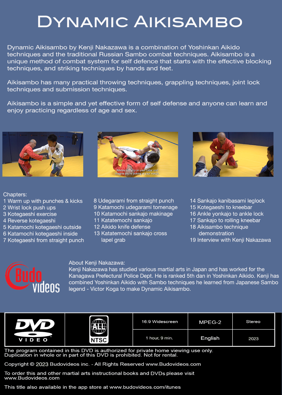 Dynamic Aikisambo DVD with Kenji Nakazawa