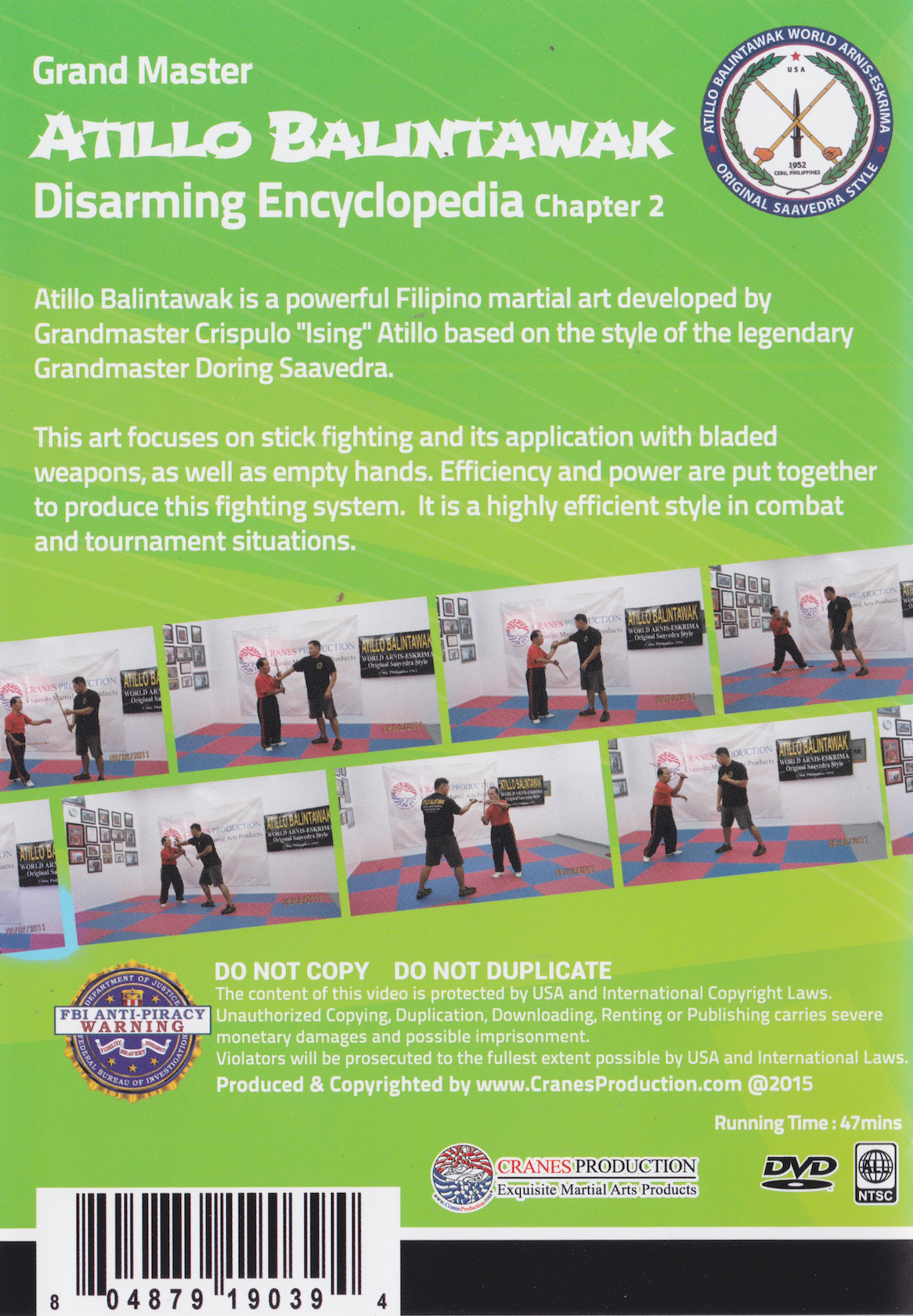 Atillo Balintawak Disarming Encyclopedia DVD Chapter 2 by Atillo Balintawak