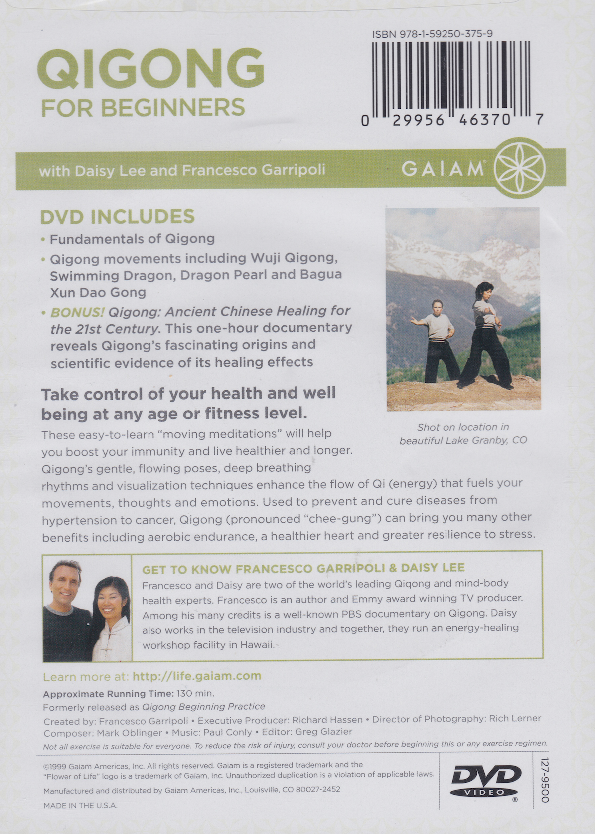 Qigong For Beginners 2 DVD Set by Daisy Lee & Francesco Garripoli