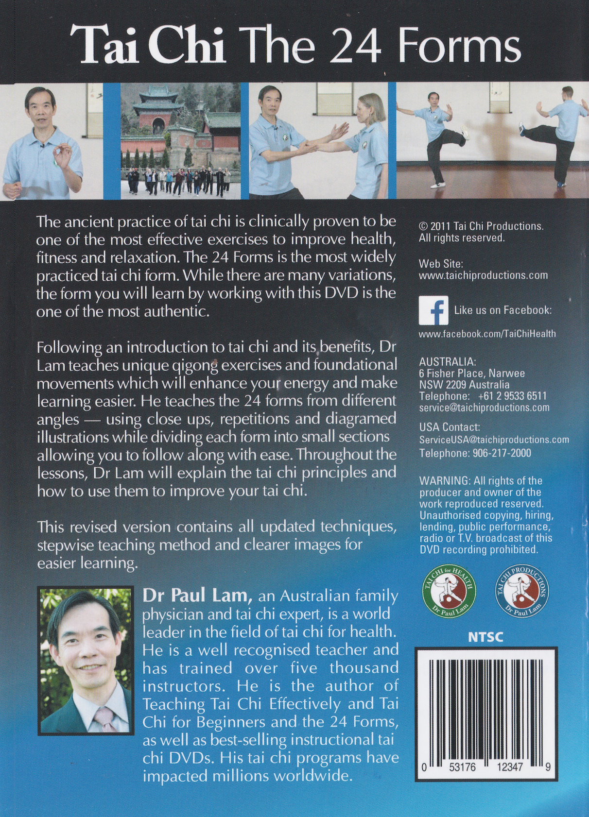 Tai Chi the 24 Forms DVD by Paul Lam (Preowned)