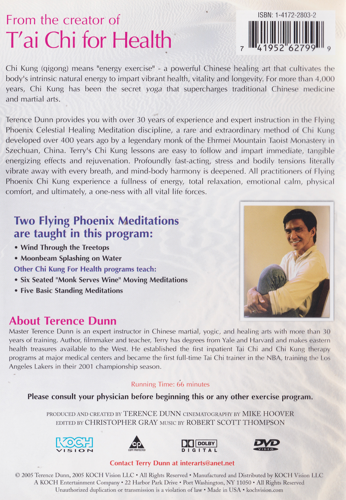 Chi Kung For Health DVD 3: Two Standing Meditations by Terence Dunn (Preowned)