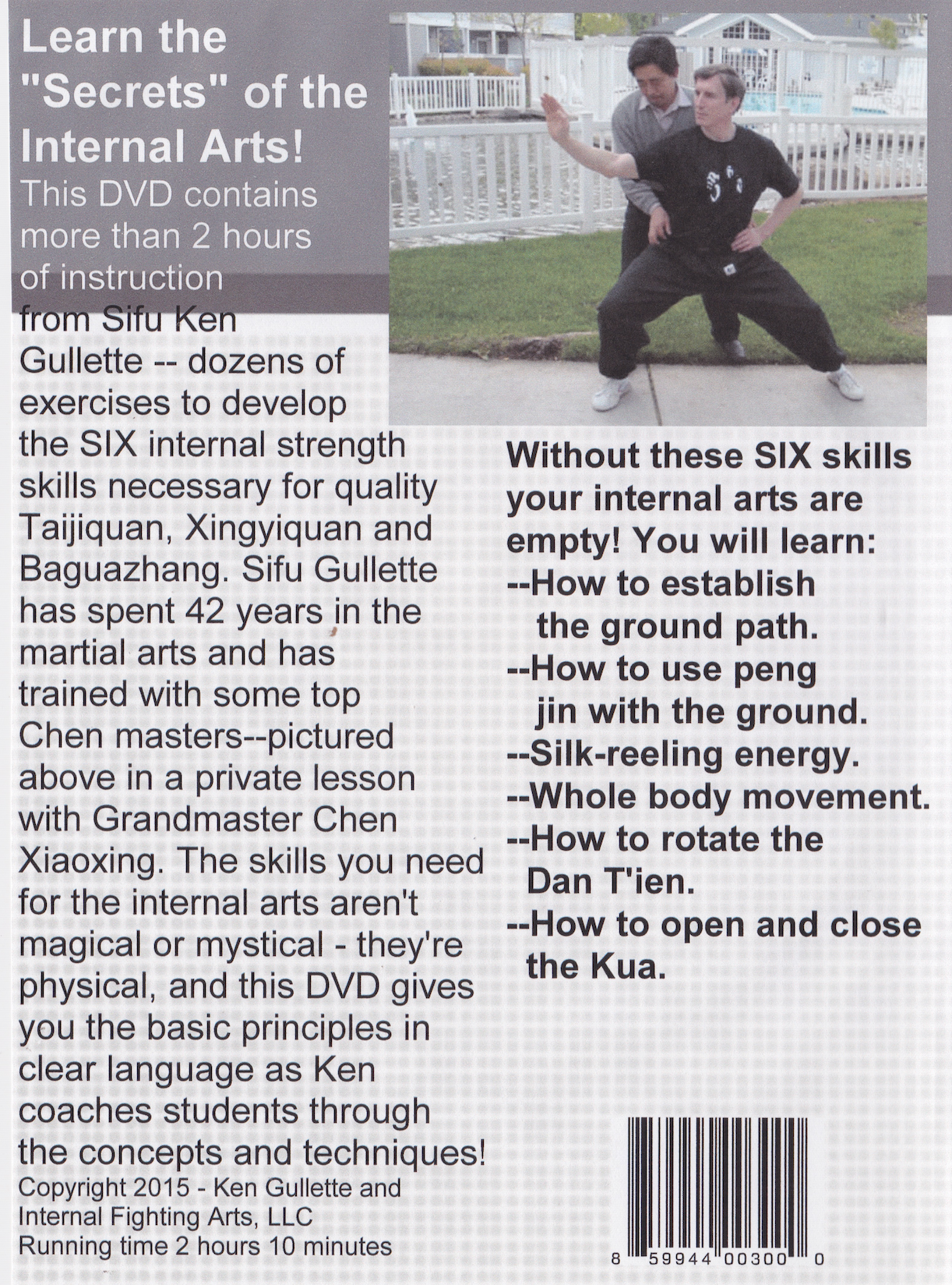 Internal Strength for Hsing-I, Tai Chi & Bagua DVD by Ken Gullette (Preowned)
