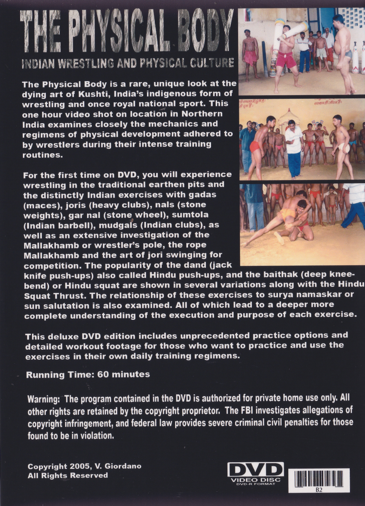 The Physical Body: Indian Wrestling & Fitness Documentary DVD (Preowned)