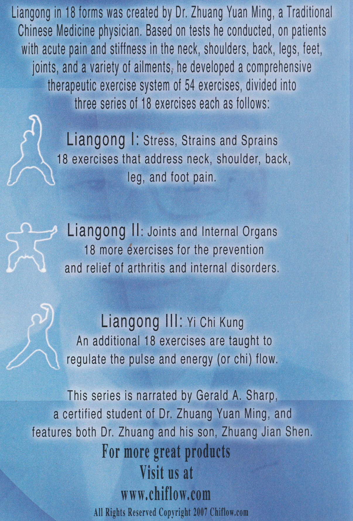 Liangong Complete Series 3 DVD Set by Zhuang Yuan Ming (Preowned)