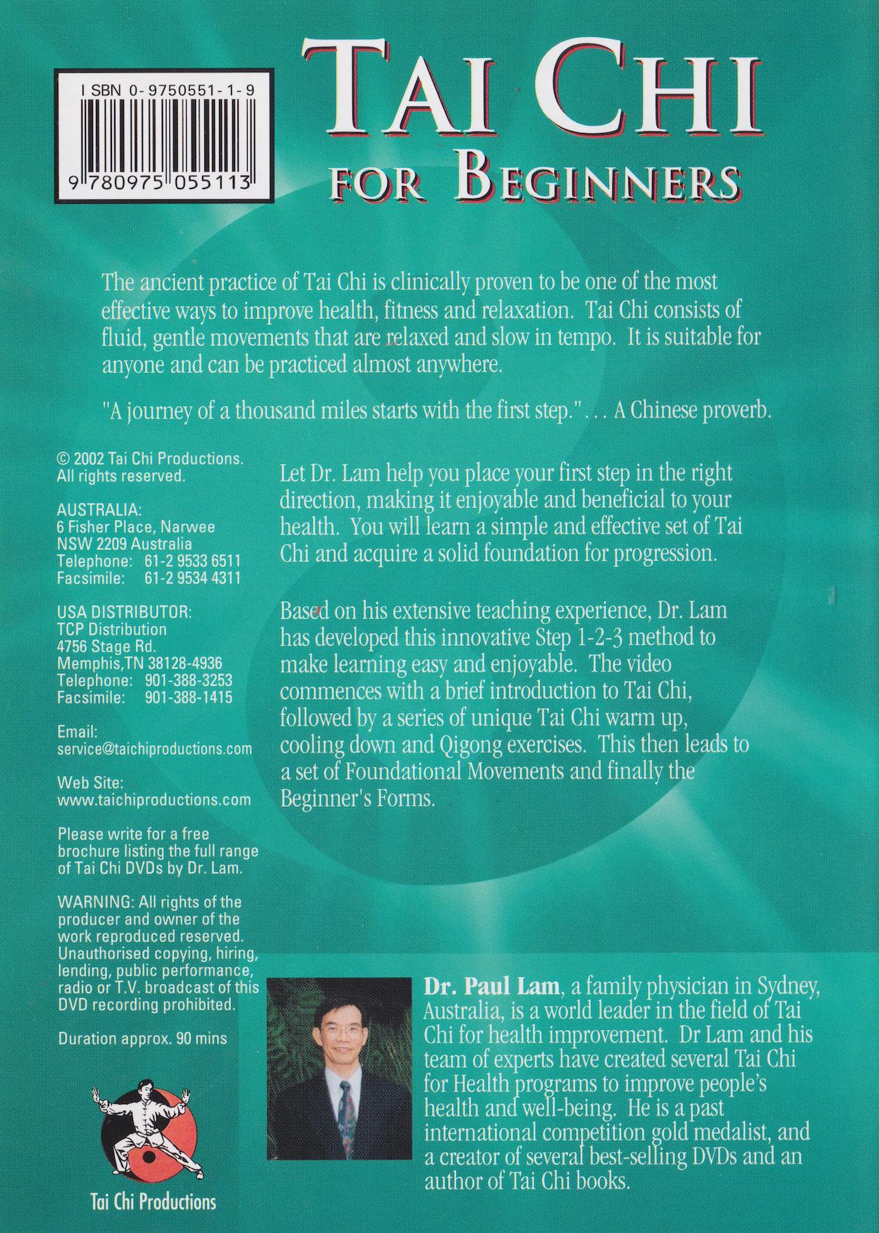 Tai Chi for Beginners DVD by Paul Lam (Preowned)