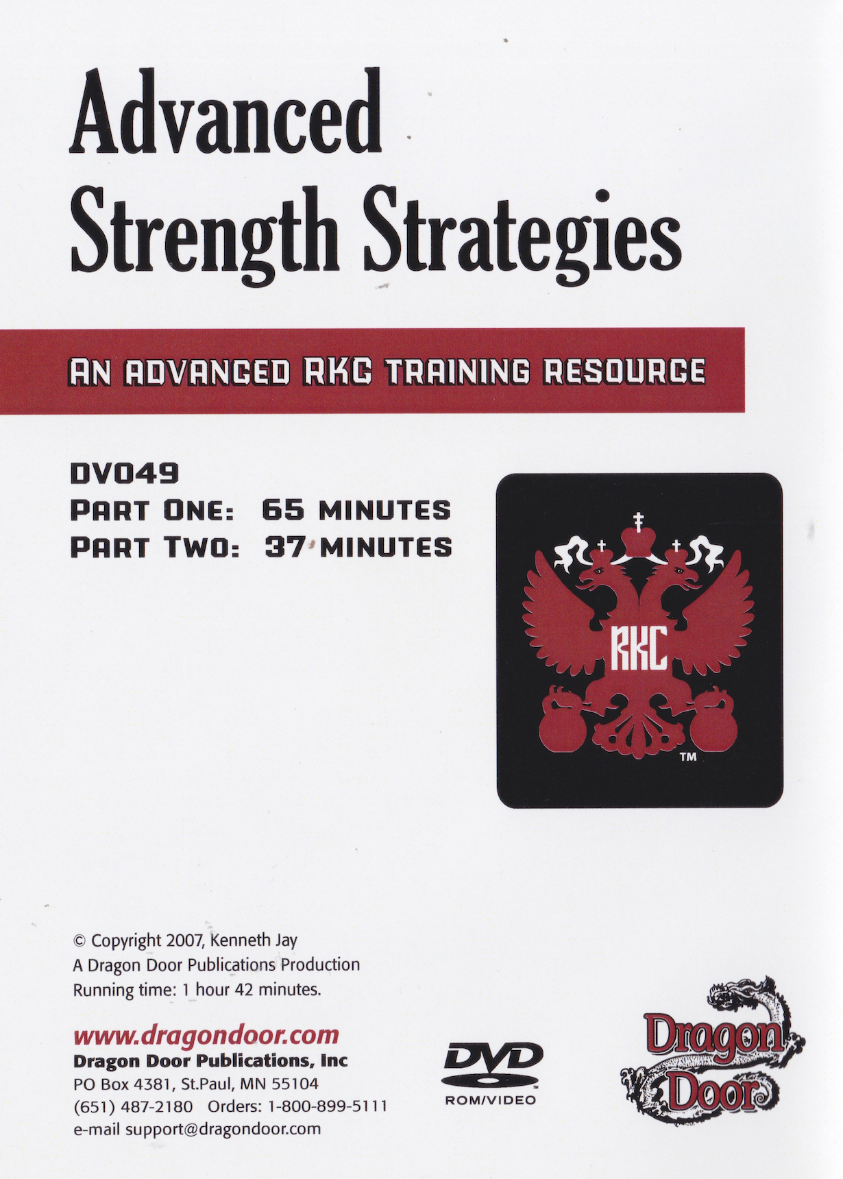Advanced Strength Strategies 2 DVD Set by Kenneth Jay (Preowned)
