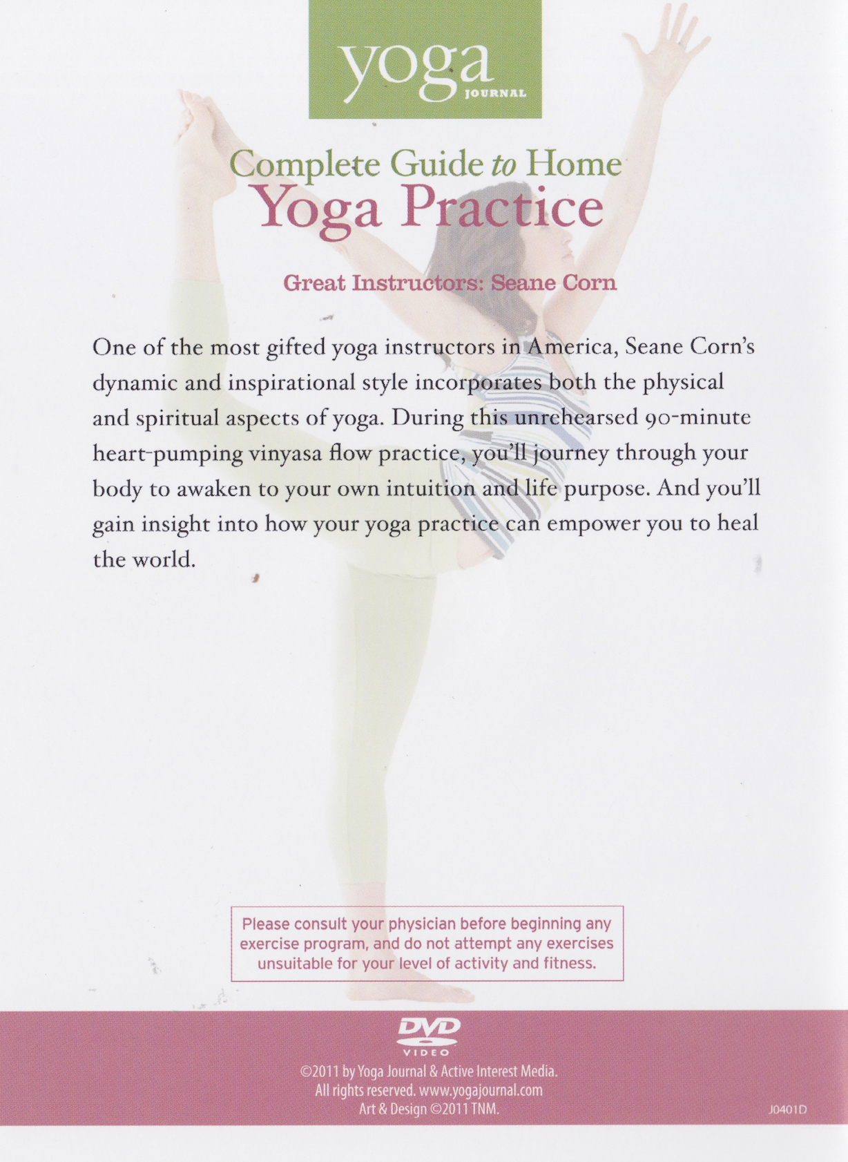 Vinyasa Yoga Flow DVD with Seane Corn (Preowned)