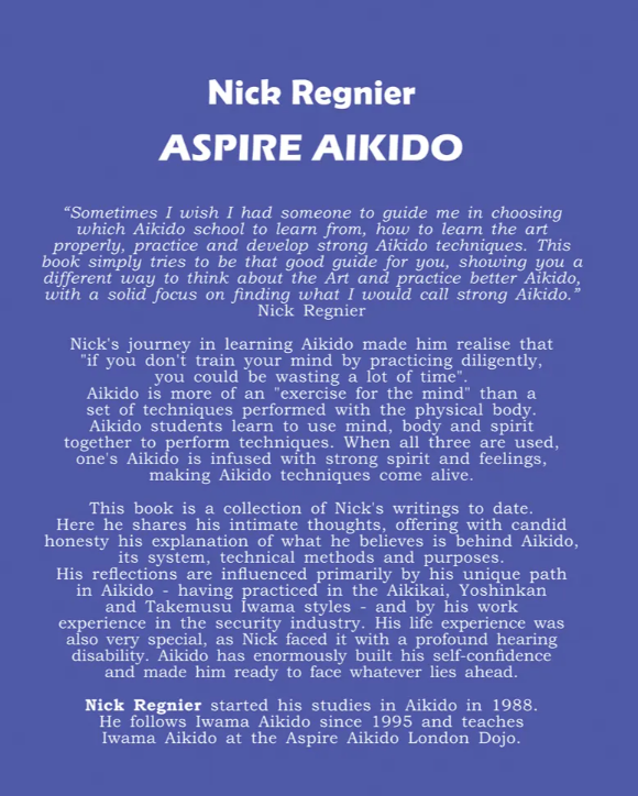 Aspire Aikido Book by Nick Regnier