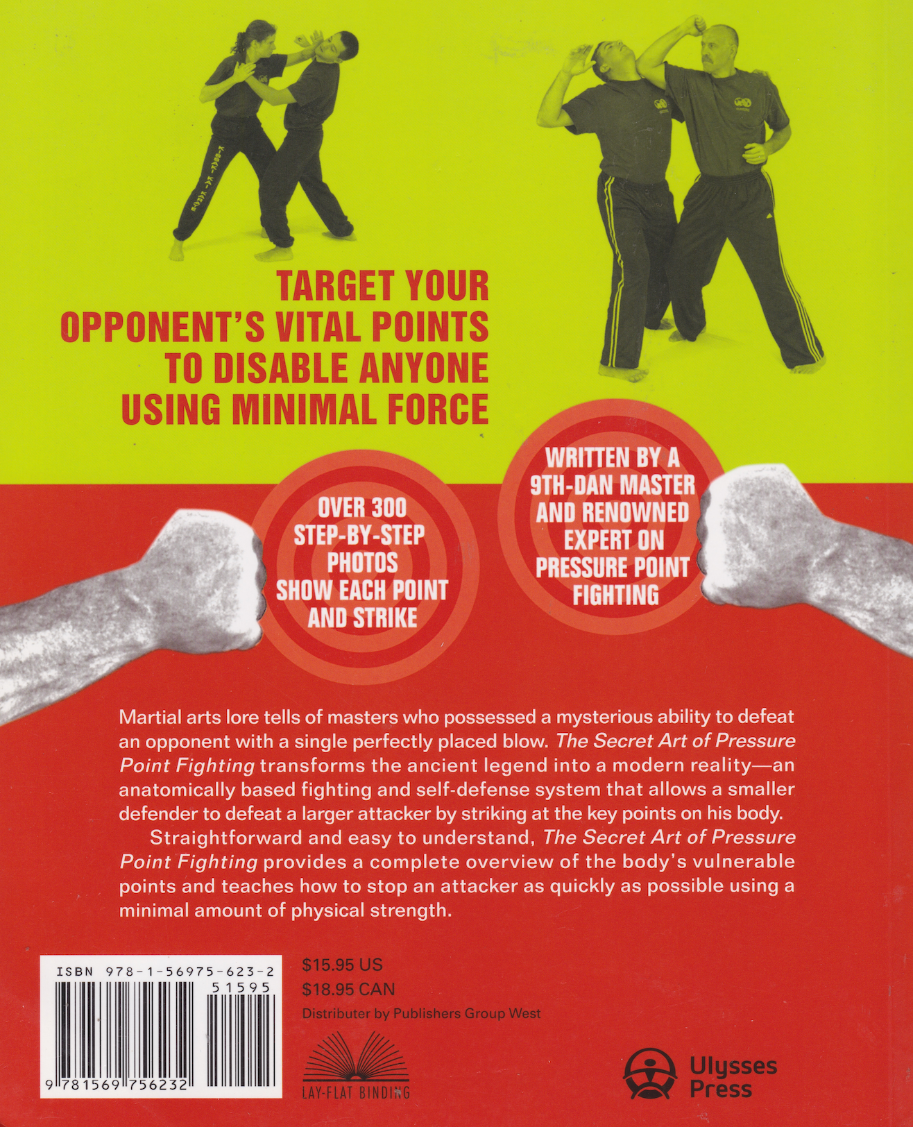The Secret Art of Pressure Point Fighting Book by Vince Morris (Preowned)