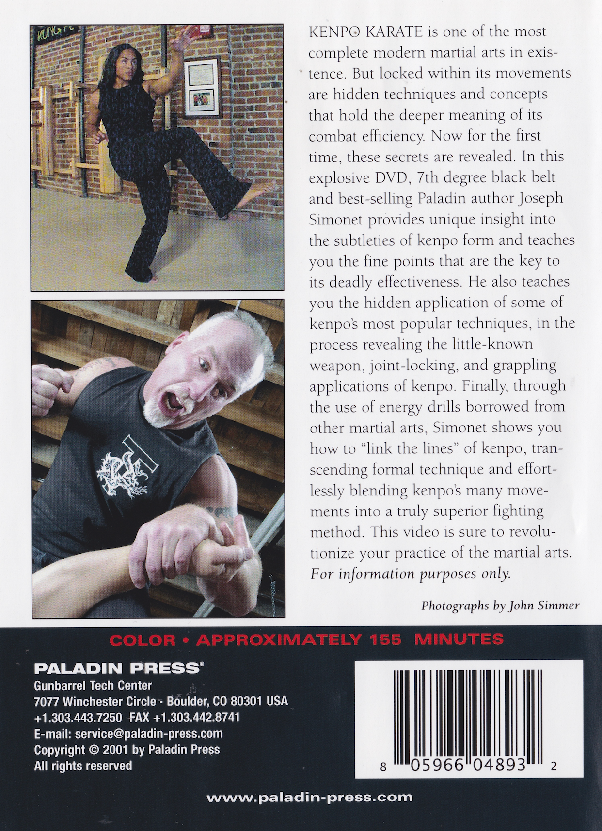 Beyond Kenpo: Secrets of Advancing the Art & Science of Kenpo Karate DVD by Joseph Simonet (Preowned)
