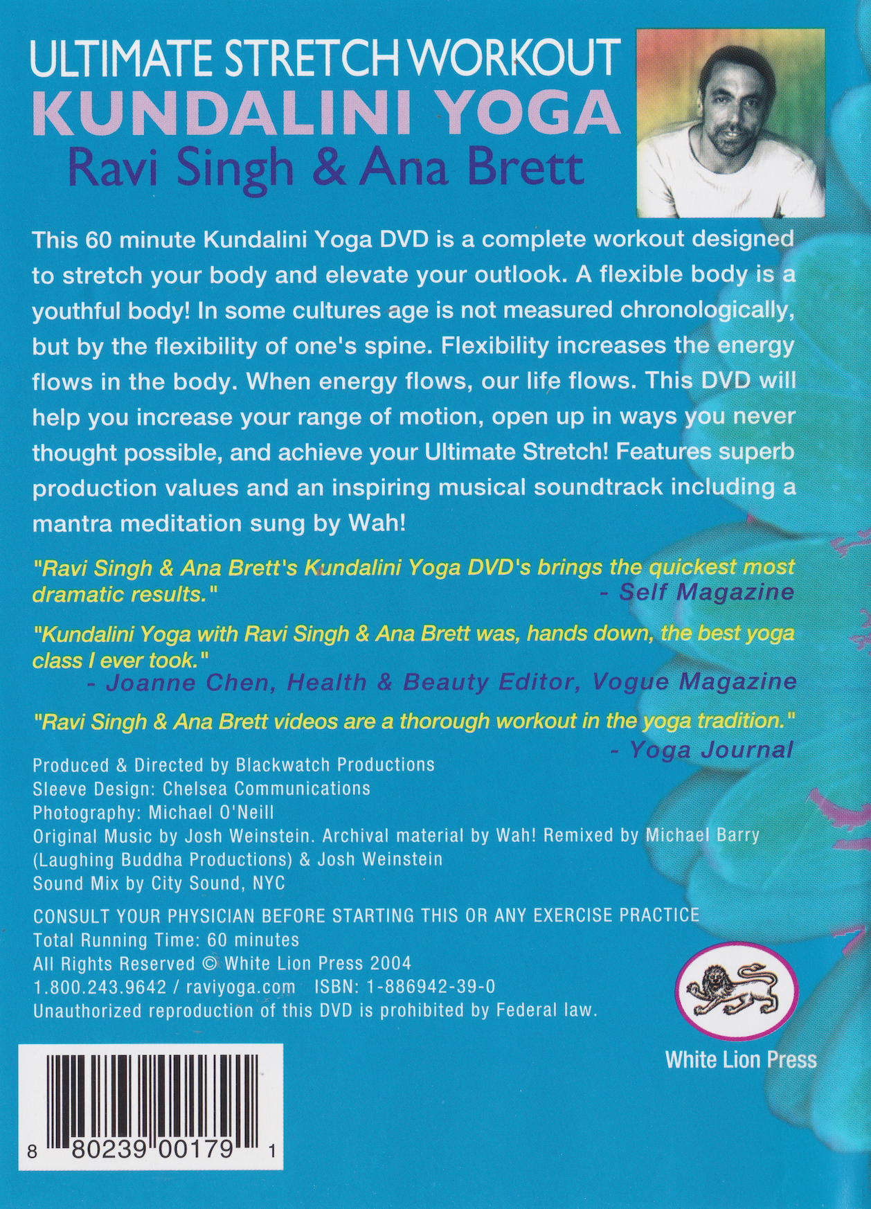Ultimate Stretch Workout Kundalini Yoga DVD by Ravi Singh & Ana Brett (Preowned)