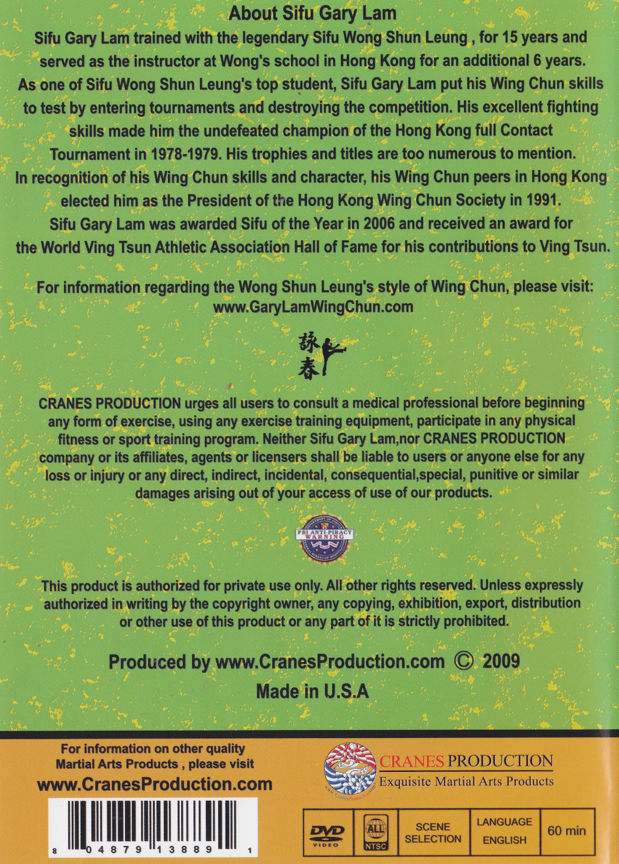 Making Gwoh Sau (Crossing Hands) Work For You DVD By Gary Lam