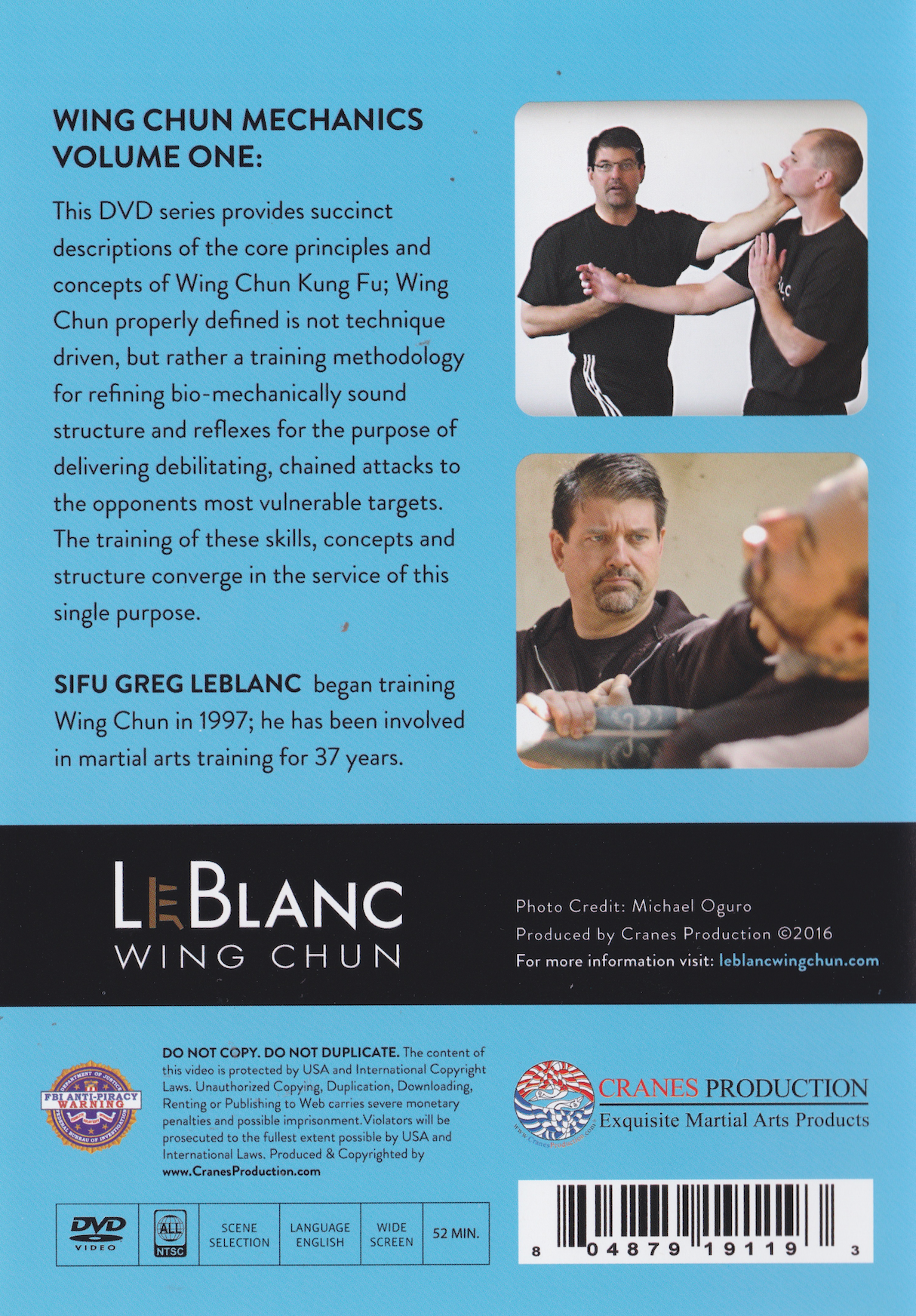 Wing Chun Mechanics Vol 1 DVD by Greg LeBlanc
