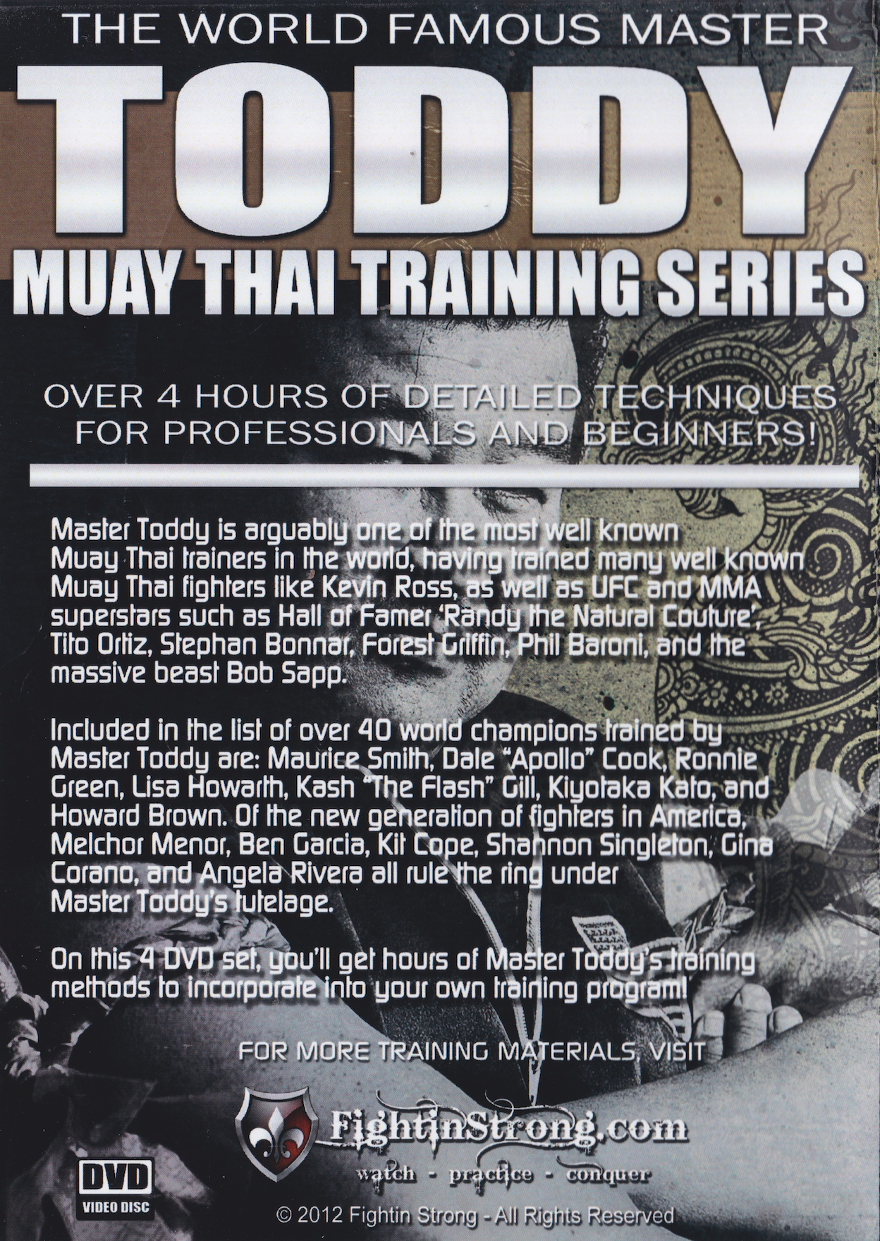 Toddy Muay Thai Training Series 4 DVD Set (Preowned)