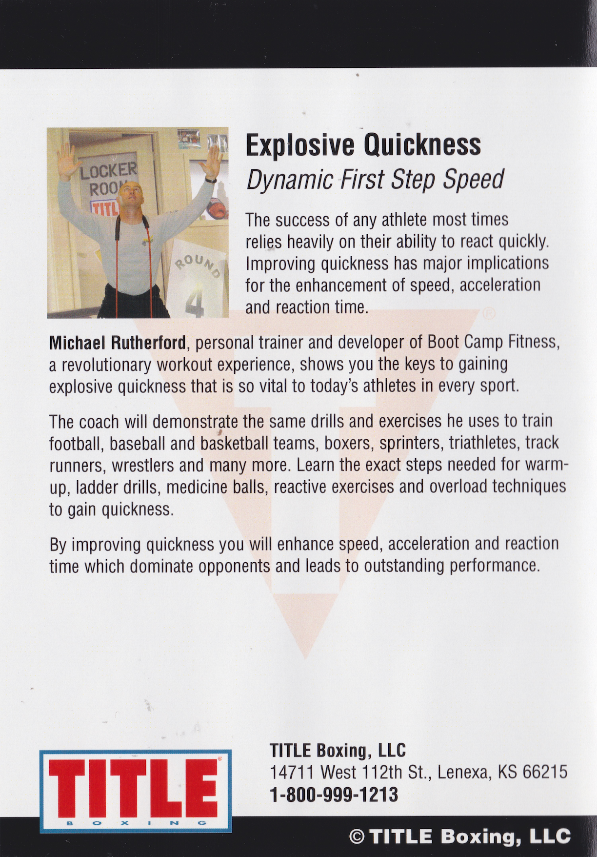 Title Boxing DVD 15 Explosive Quickness by Michael Ruthorford (Preowned)