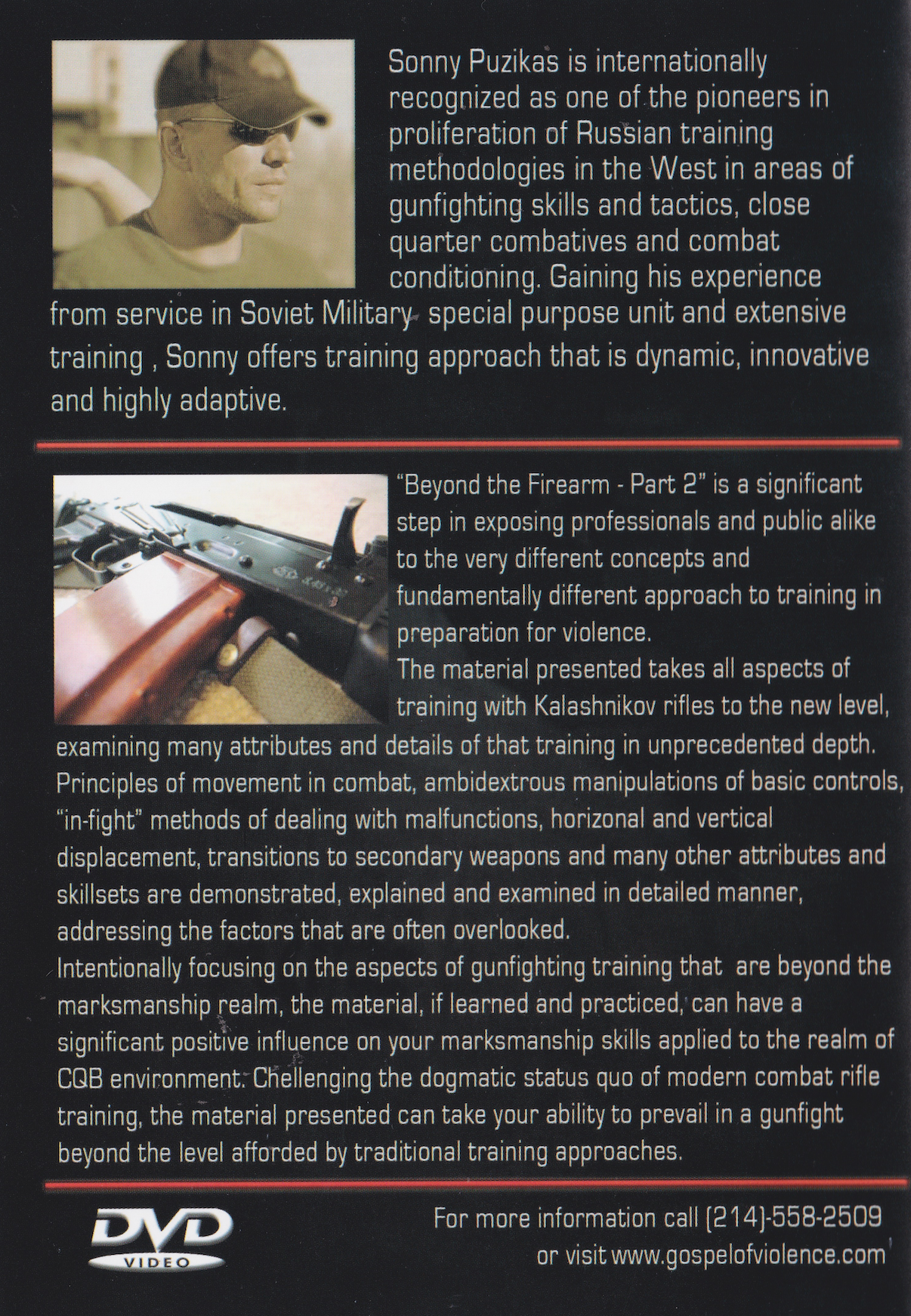 Beyond the Firearm Part II DVD with Sonny Puzikas