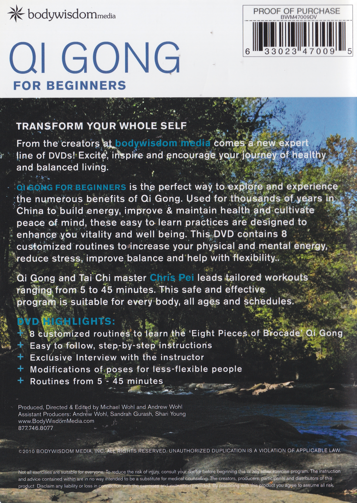Qigong For Beginners DVD by Chris Pei (Preowned)