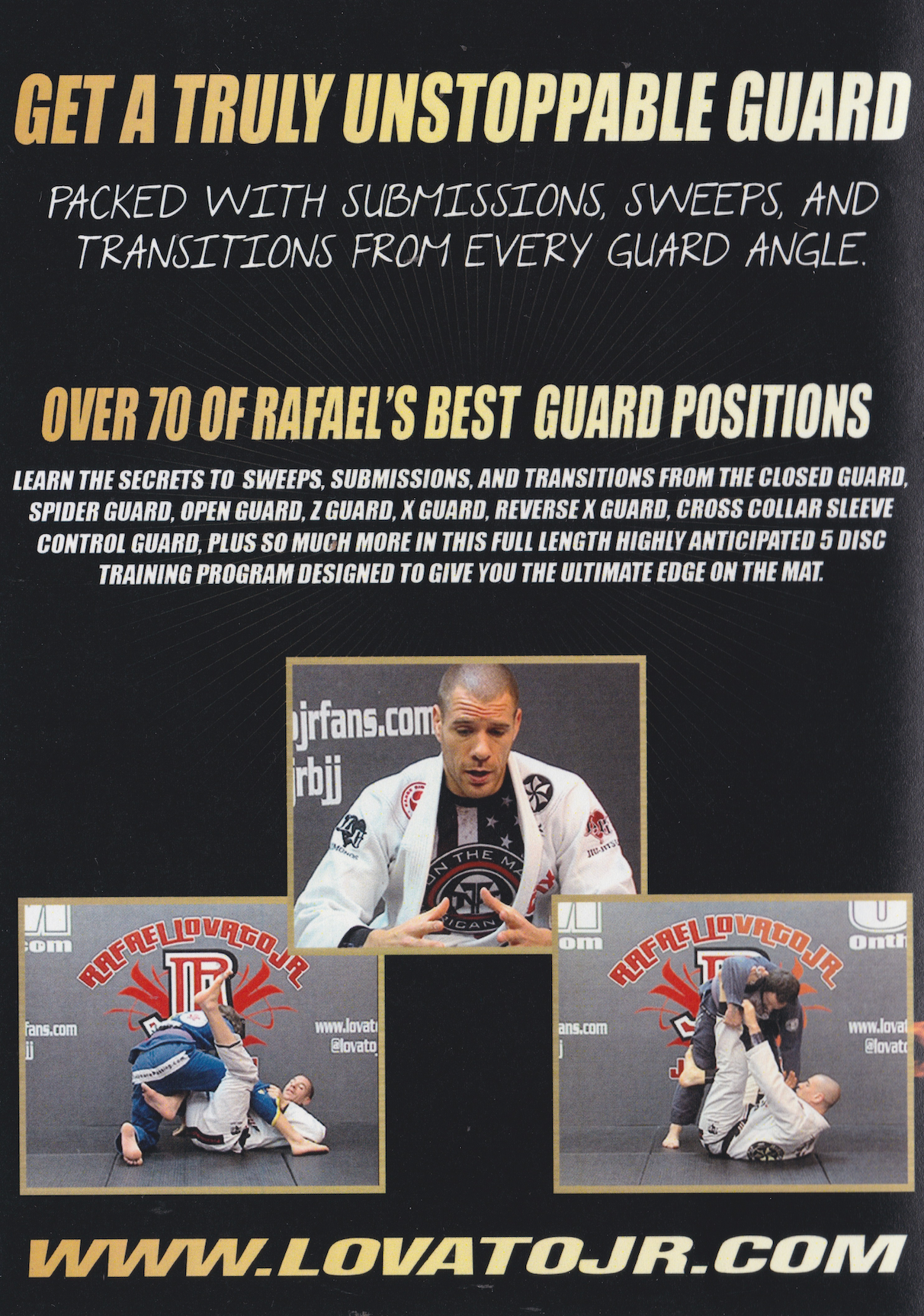 BJJ Guard Mastery 5 DVD Set by Rafael Lovato Jr (Preowned)