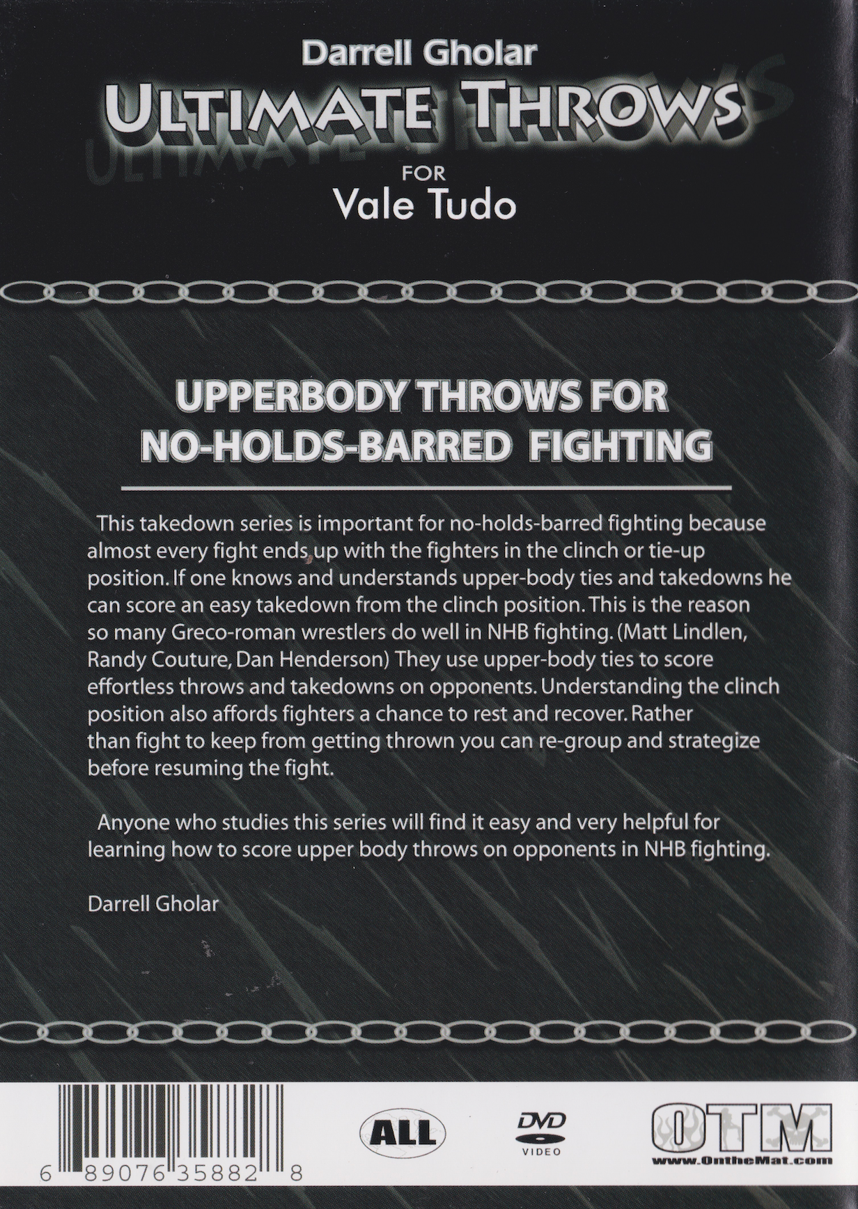 Ultimate Wrestling for Vale Tudo DVD with Darrel Gholar (Preowned)