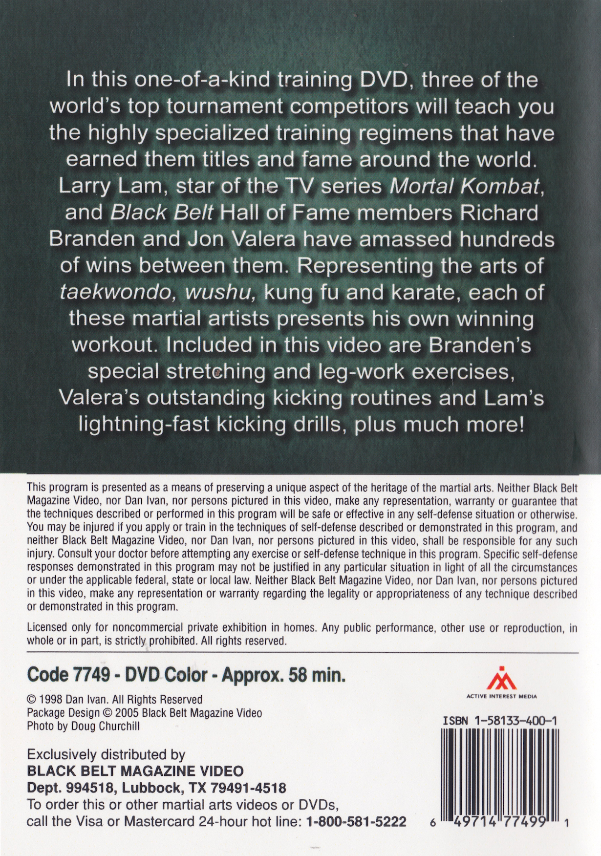 Training Secrets of World Champions DVD by Son Valera, Larry Lam & Richard Branden (Preowned)