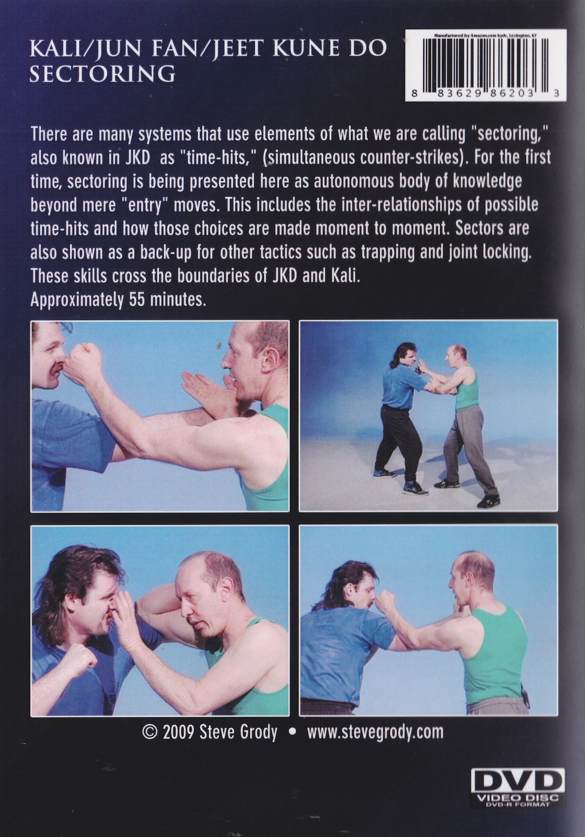 Kali Jun Fan Jeet Kune Do Sectoring DVD by Steve Grody (Preowned)