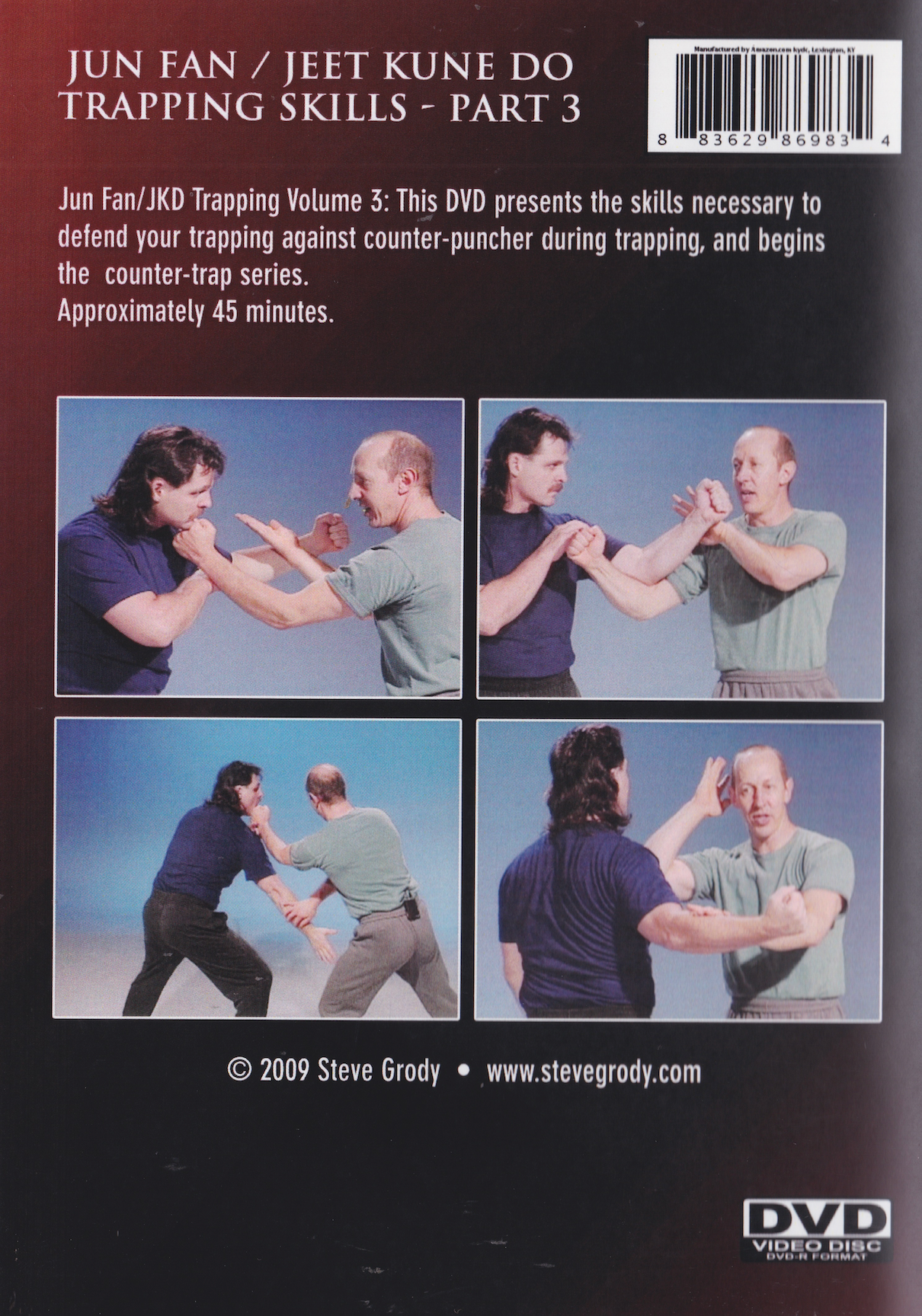 Jun Fan Jeet Kune Do Trapping Skills DVD 3 by Steve Grody (Preowned)