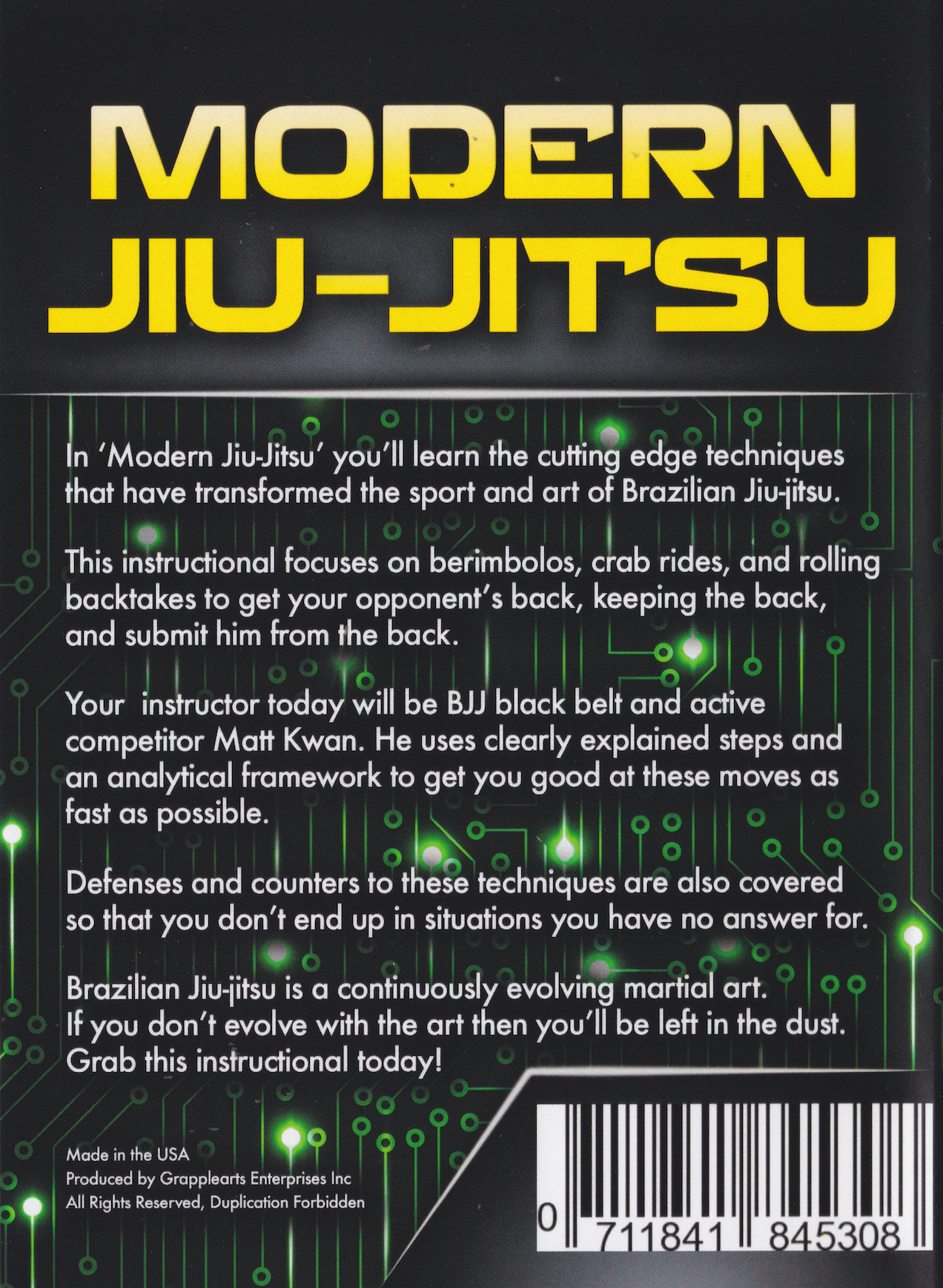 Modern Jiu-Jitsu: Berimbolos, Crab Rides & Rolling Backtakes 4 DVD Set with Matt Kwan & Stephan Kesting