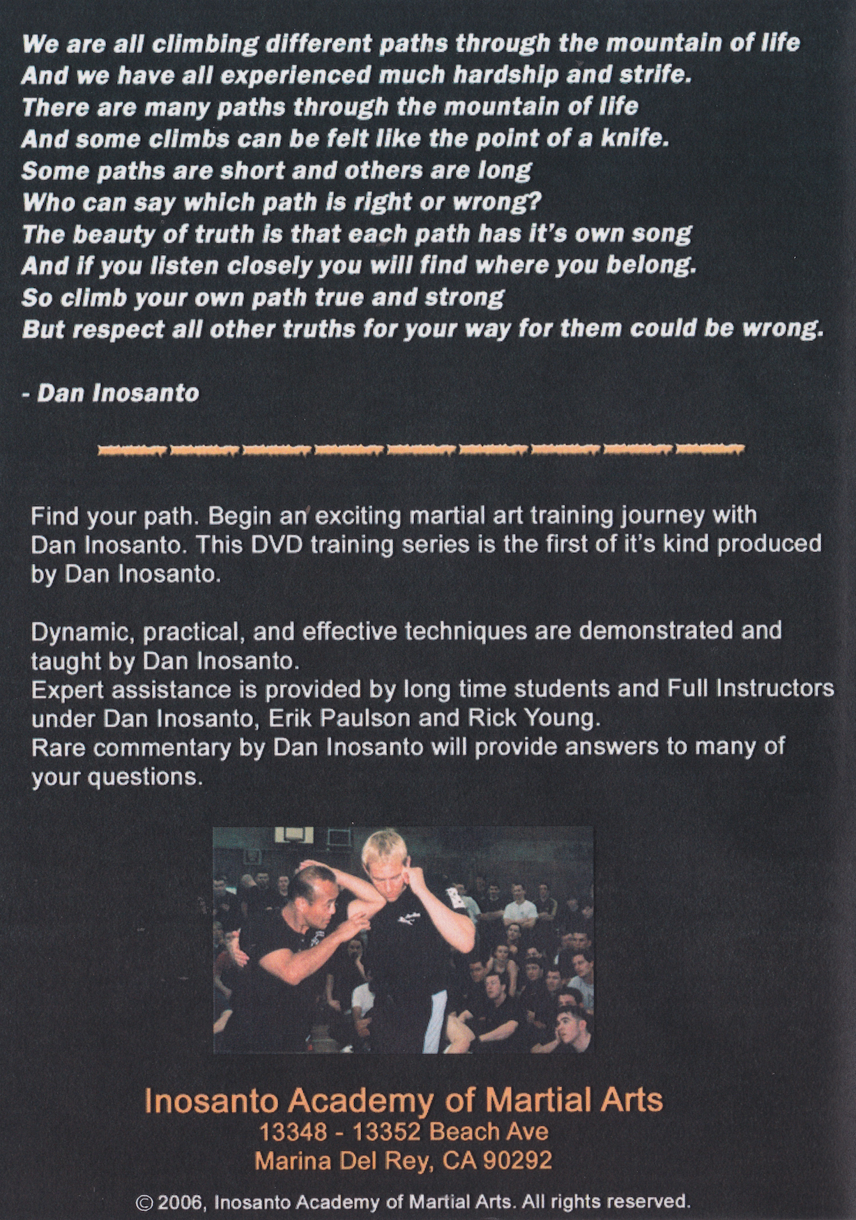 Definitive Inosanto Collection DVD 3: Jun Fan Grappling DVD by Dan Inosanto (Preowned)