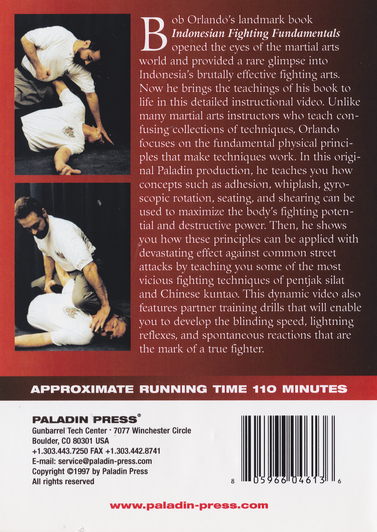 Fighting Arts of Indonesia: Combat Secrets of Silat & Kuntao DVD by Bob Orlando (Preowned)
