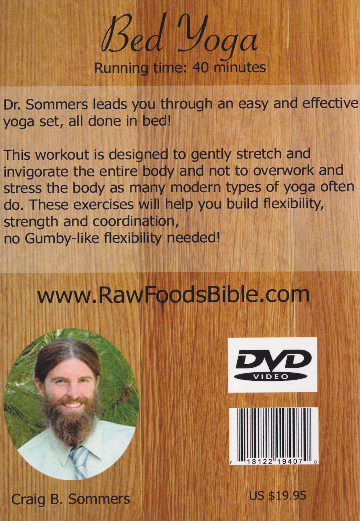 Bed Yoga: Waking up Healthy DVD by Craig Sommers