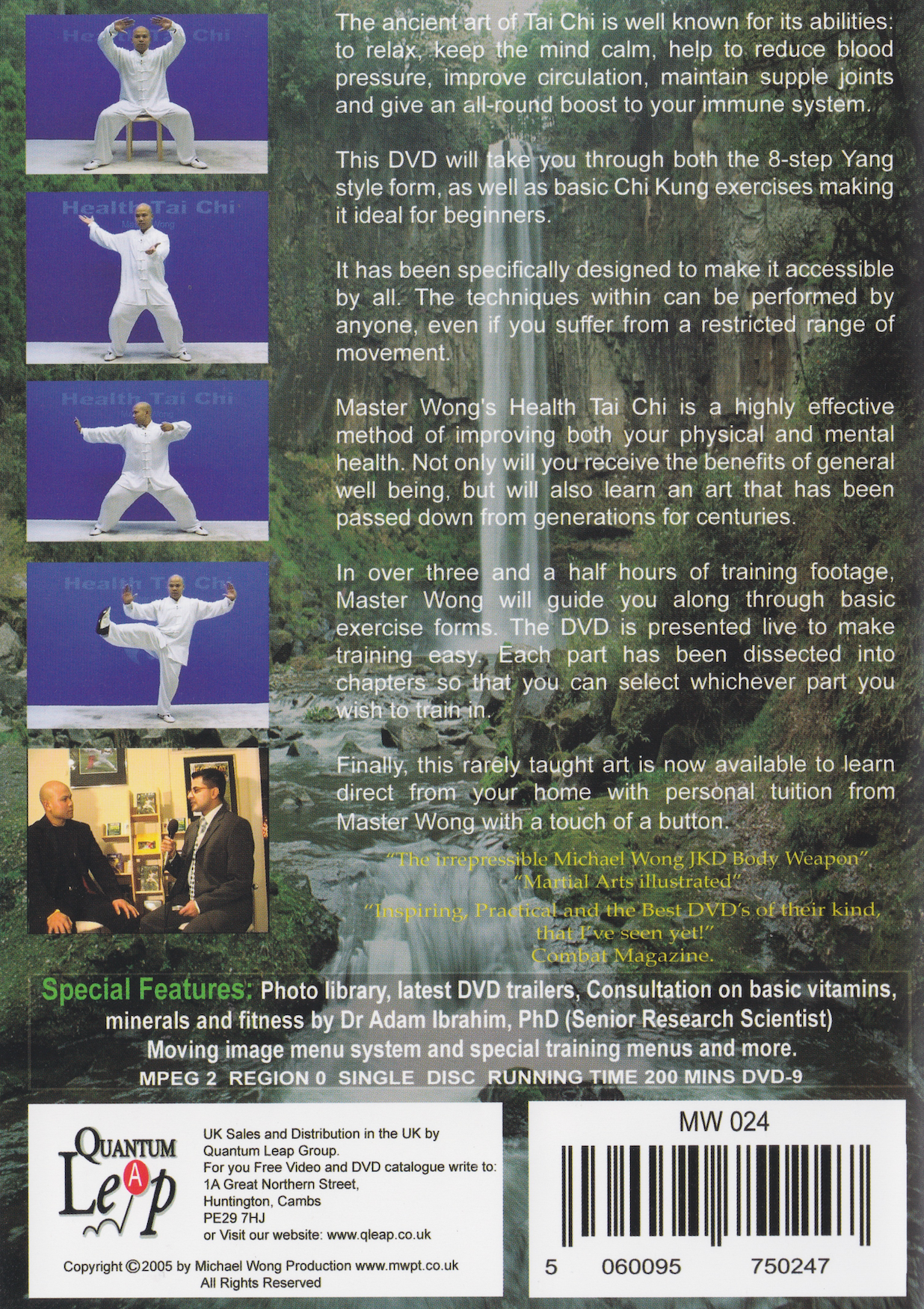 Health Tai Chi DVD by Michael Wong (Preowned)