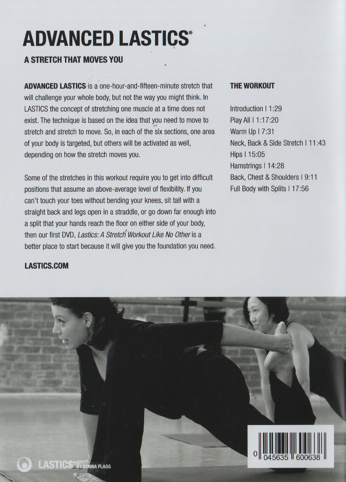 Advanced Lastics: A Stretch That Moves You DVD by Donna Flagg (Preowned)