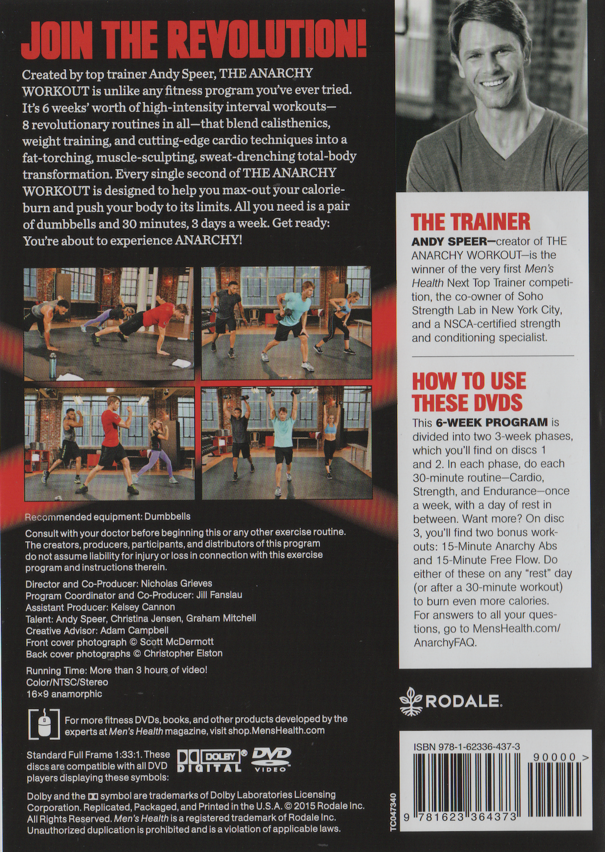 The Anarchy Workout 3 DVD Set by Andy Speer (Preowned)