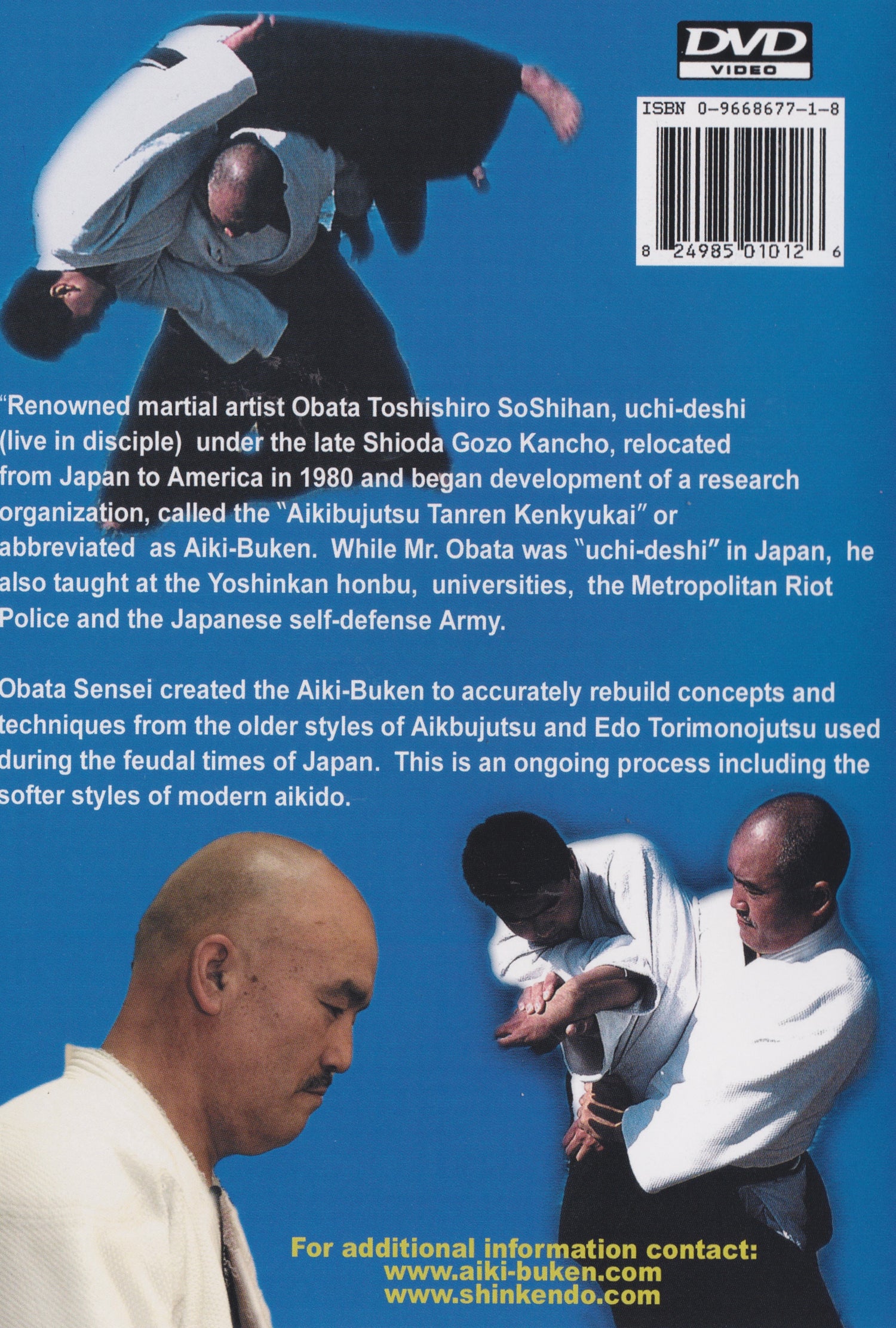 Self Defense Aikido DVD by Toshishiro Obata