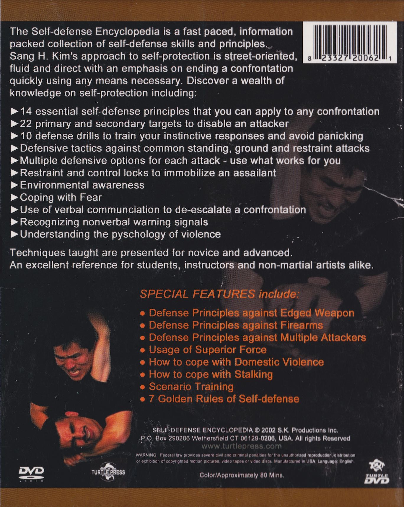 Self Defense Encyclopedia DVD by Sang Kim (Preowned)
